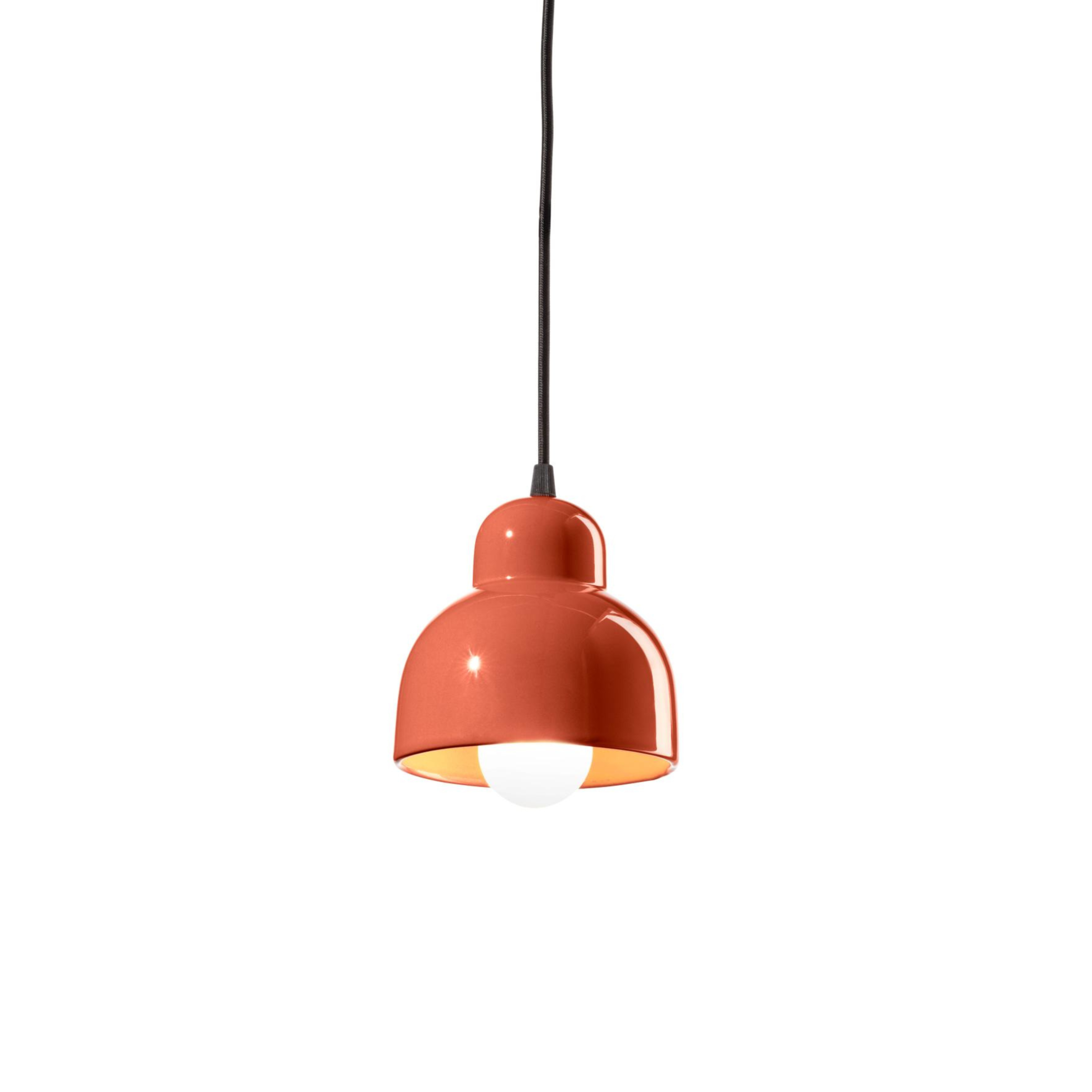 Keramische Pendelleuchte BERIMBAU orange