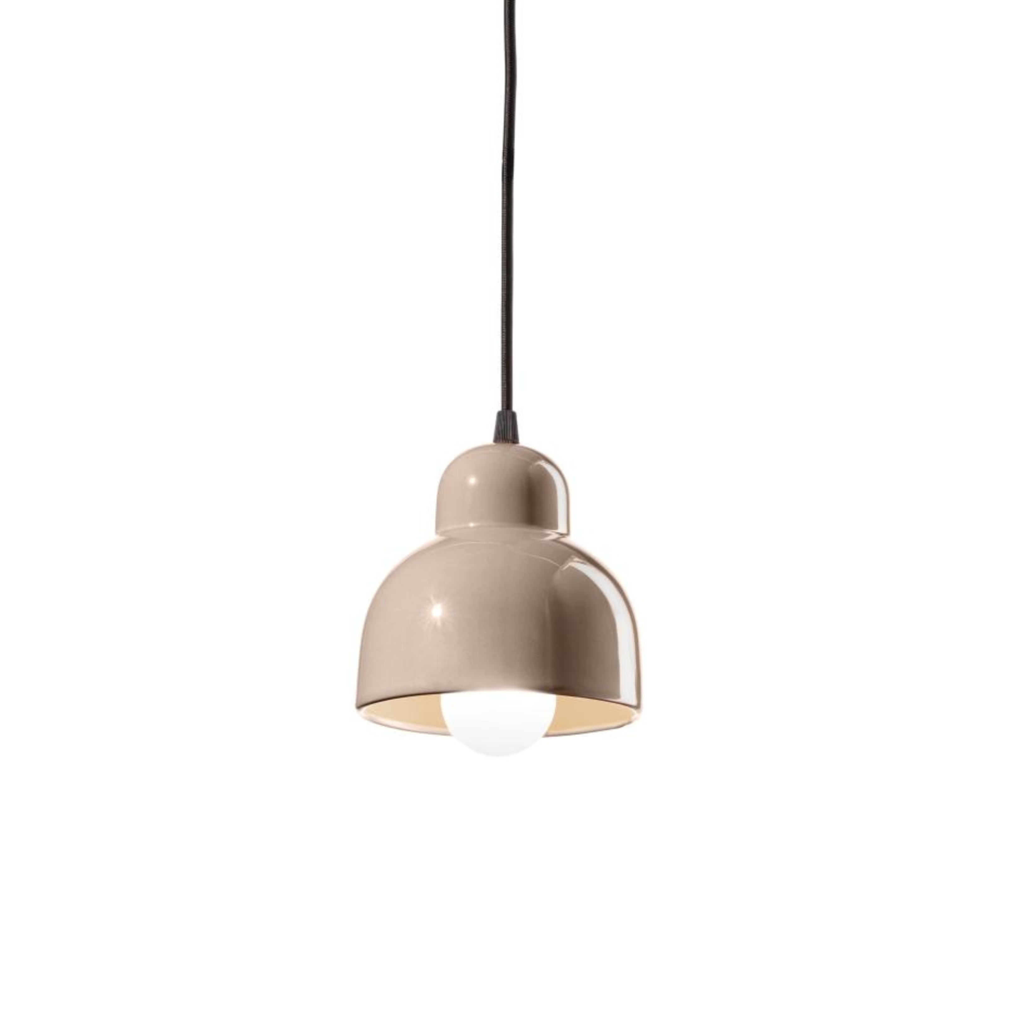Keramische Pendelleuchte BERIMBAU beige