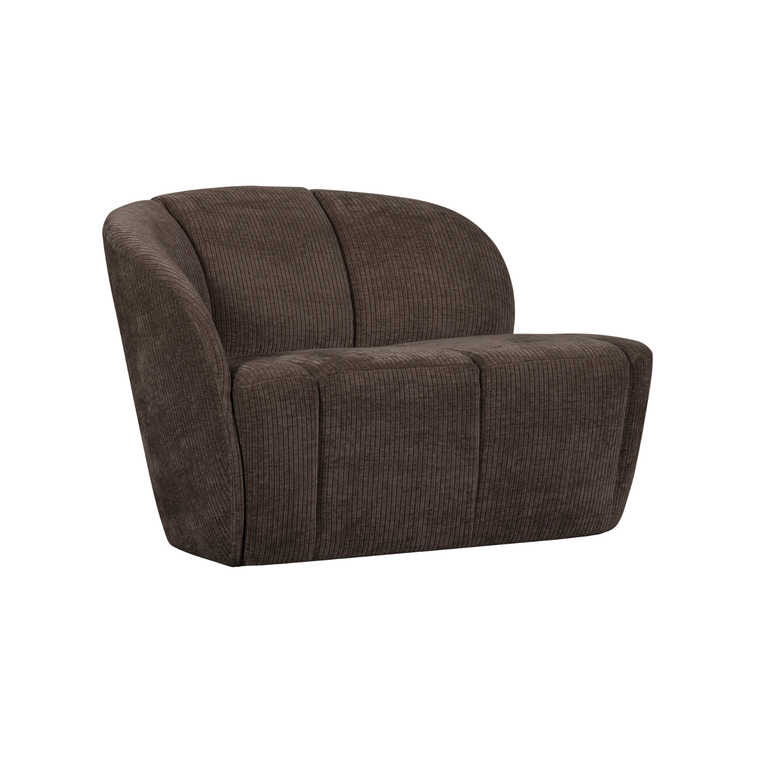 Zweisitzersofa MOJO aus dunkelbraunem Cord