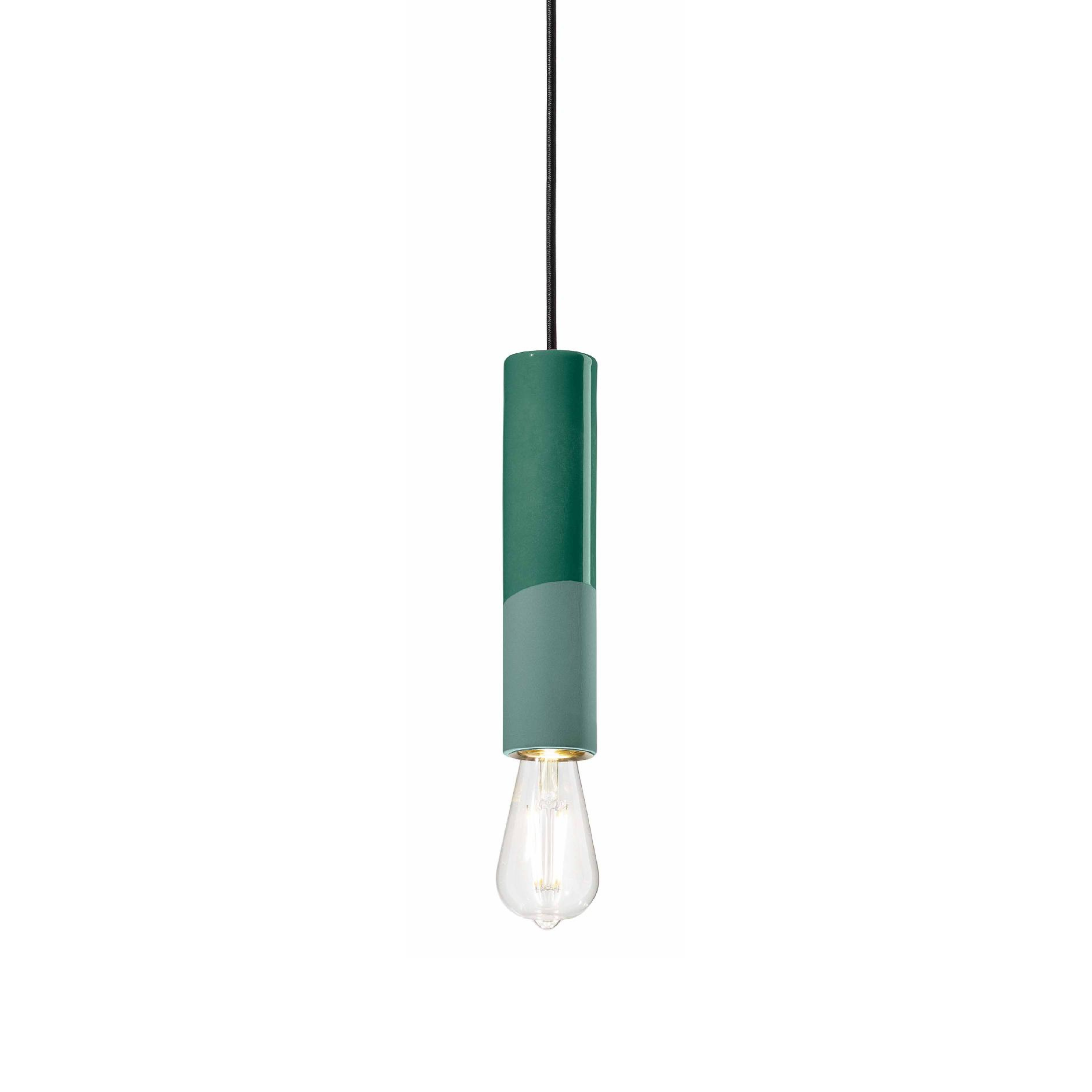 Ceramic pendant lamp PI sage green