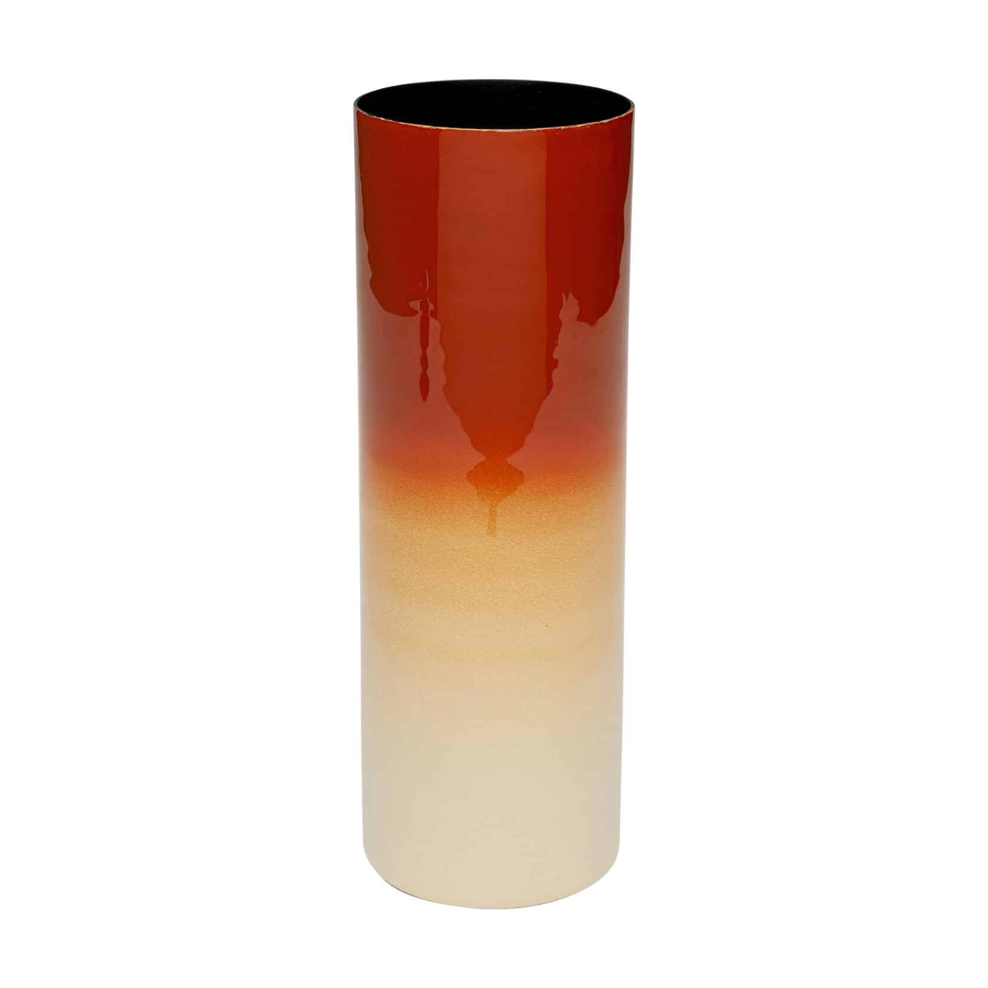RICI vase in red with beige