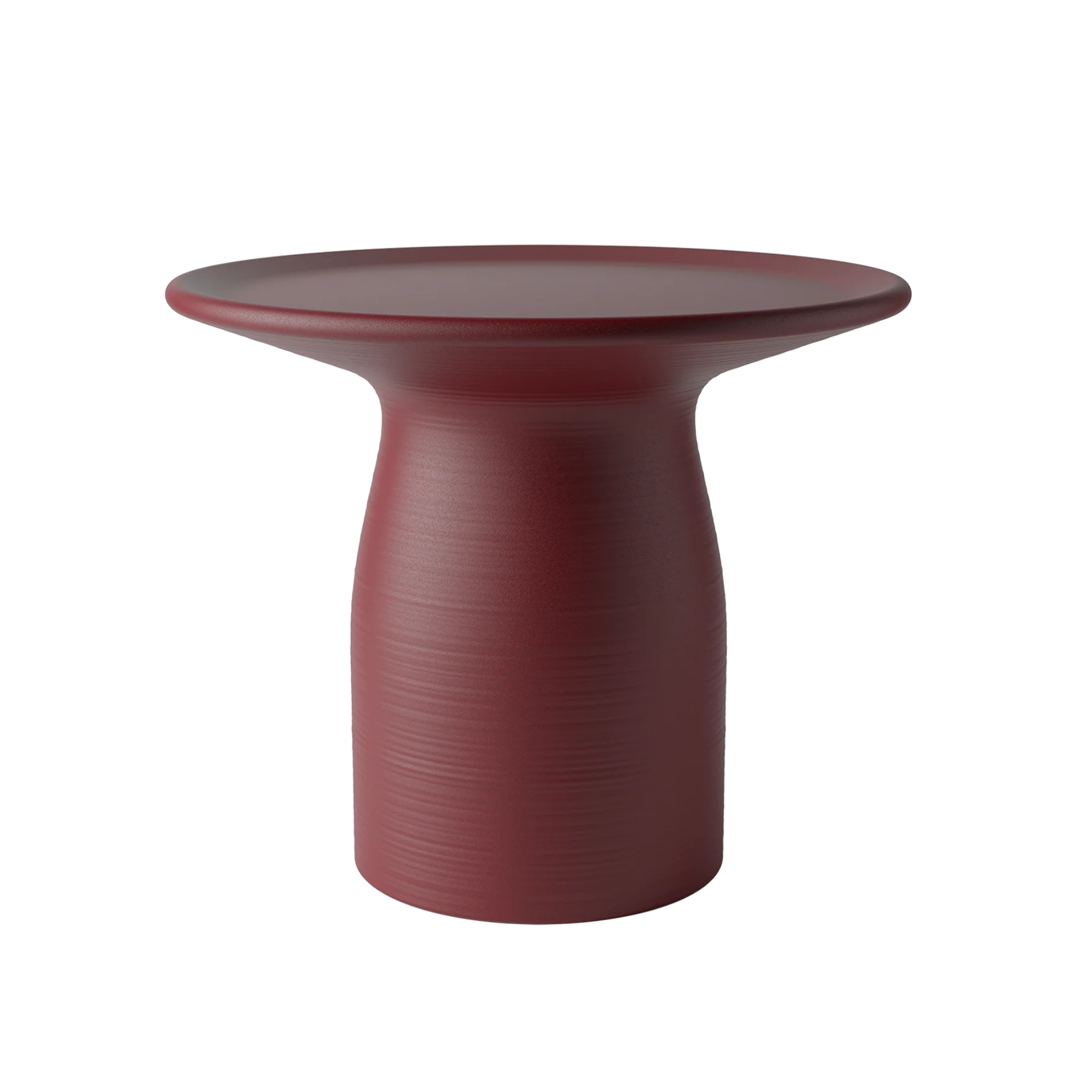 TOTINO burgundy side table