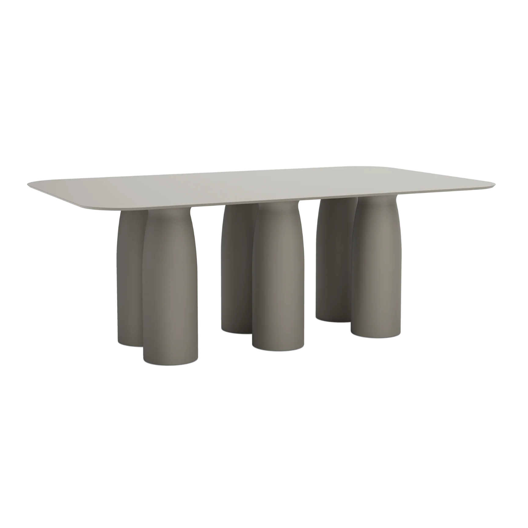 Tisch TOTO Laminat HPL grau