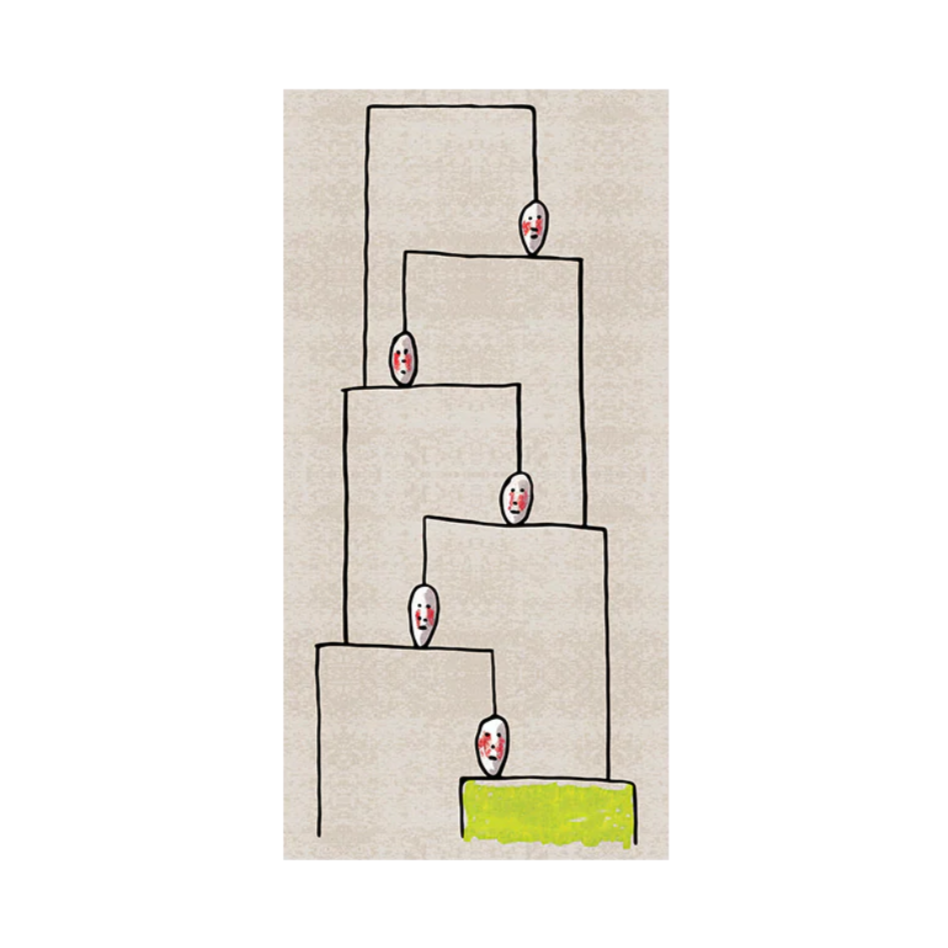 Teppich HUMAN SHELVES beige