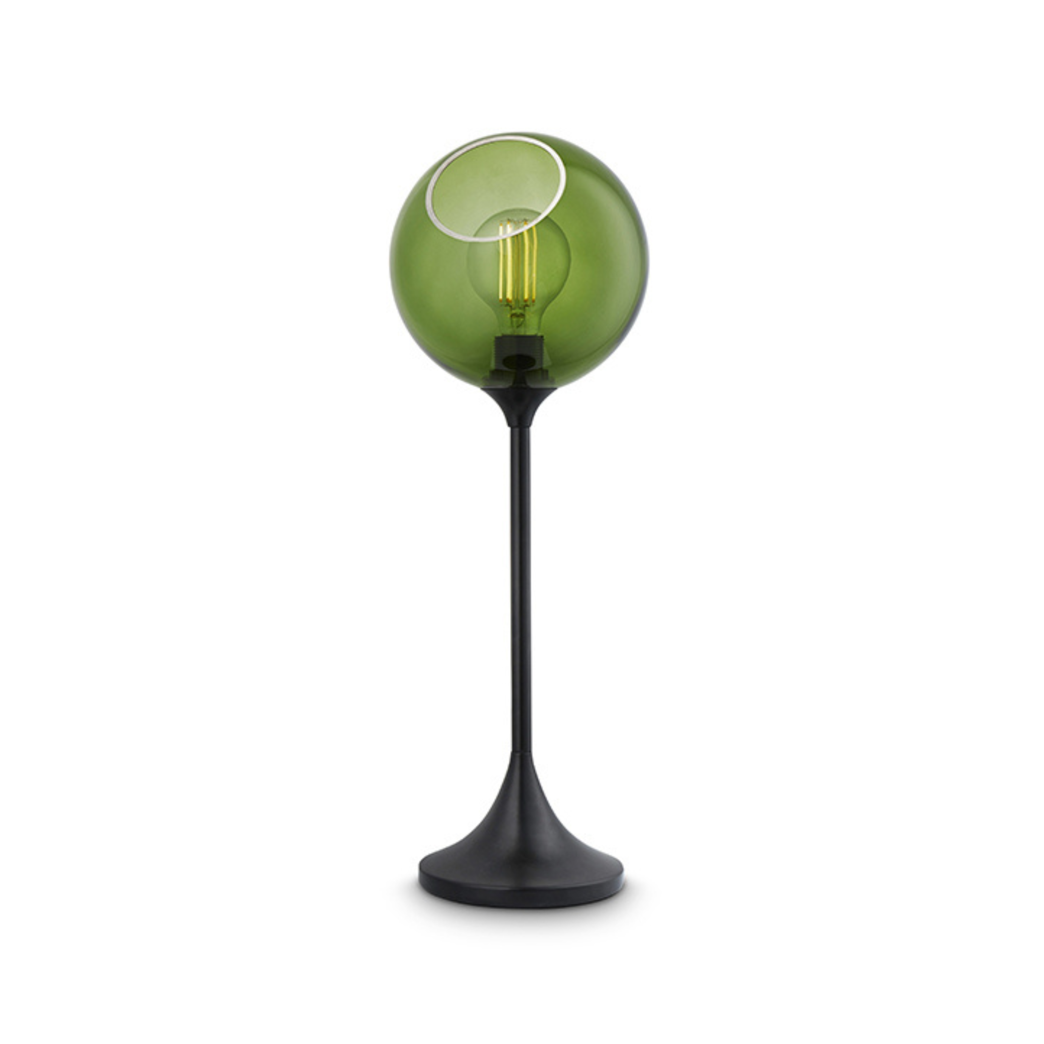 BALLROOM table lamp dark green with black base