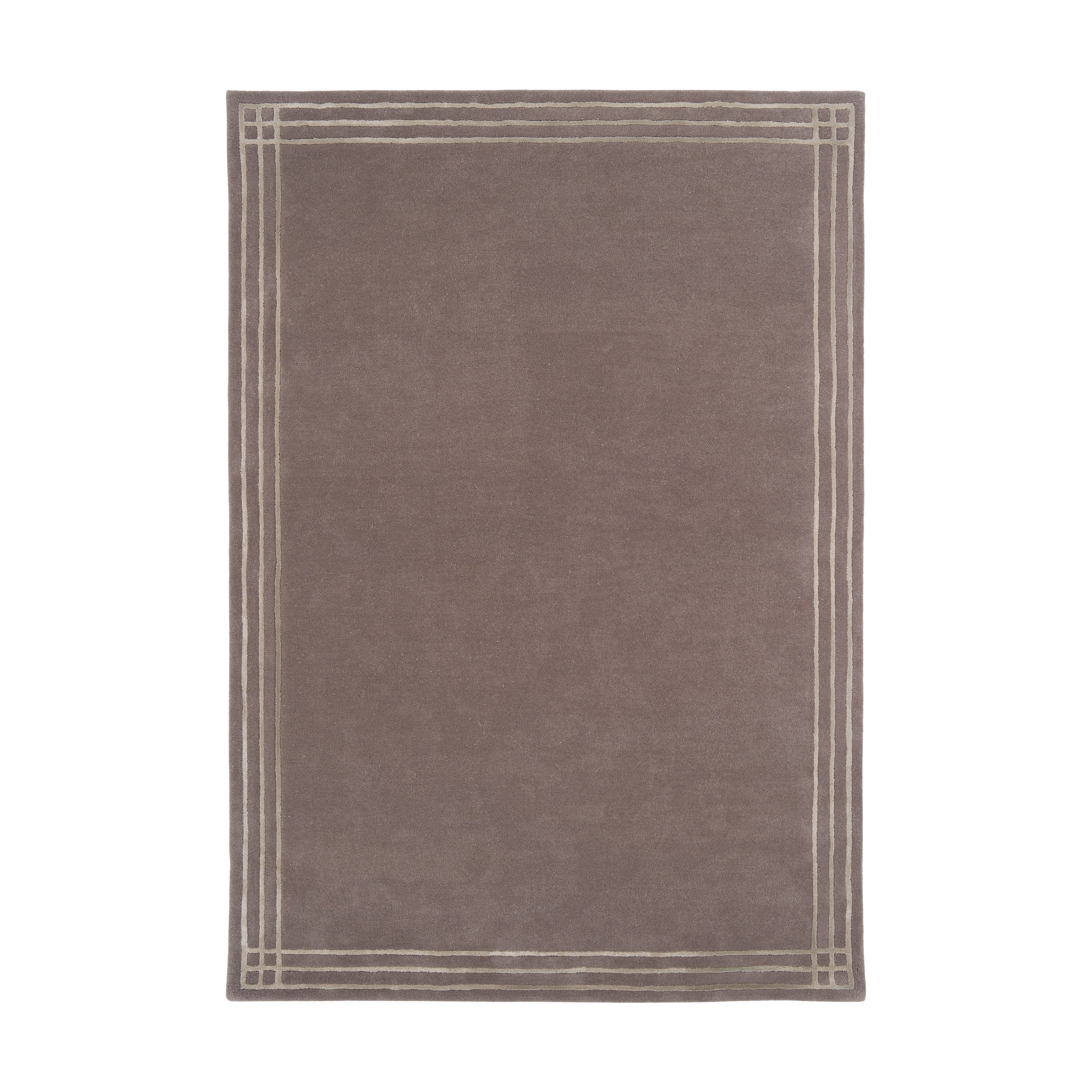 LINEA gray rug with cream lines