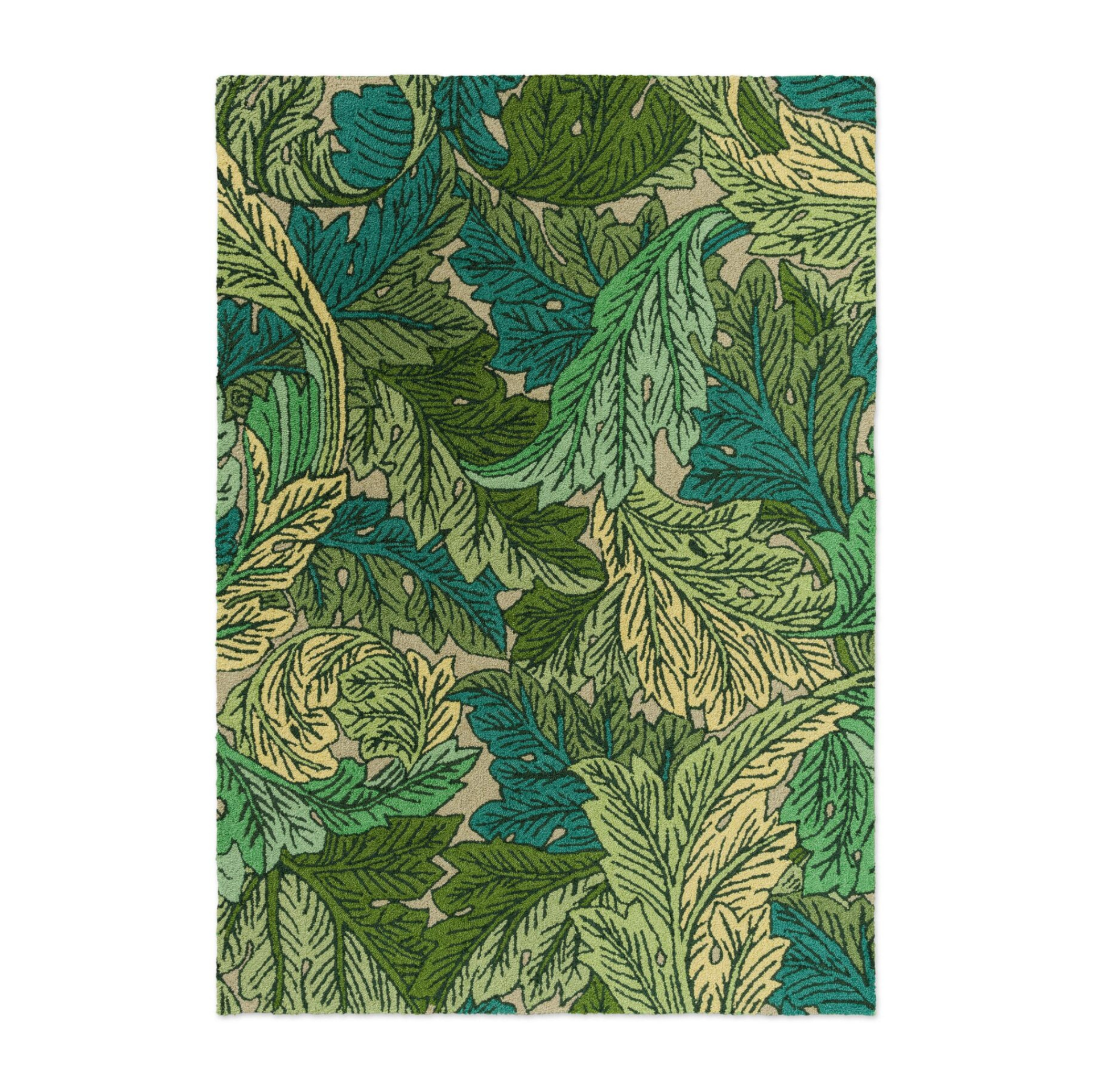 Acanthus Nettle Sky Blue green rug