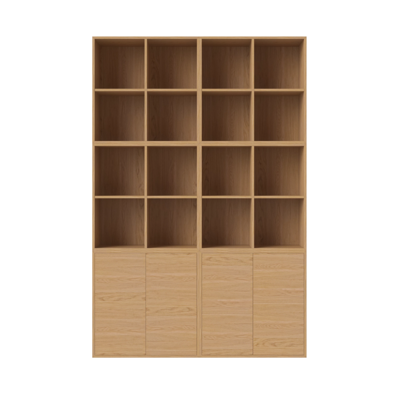 Gehäuse Racks Eichenfurnier