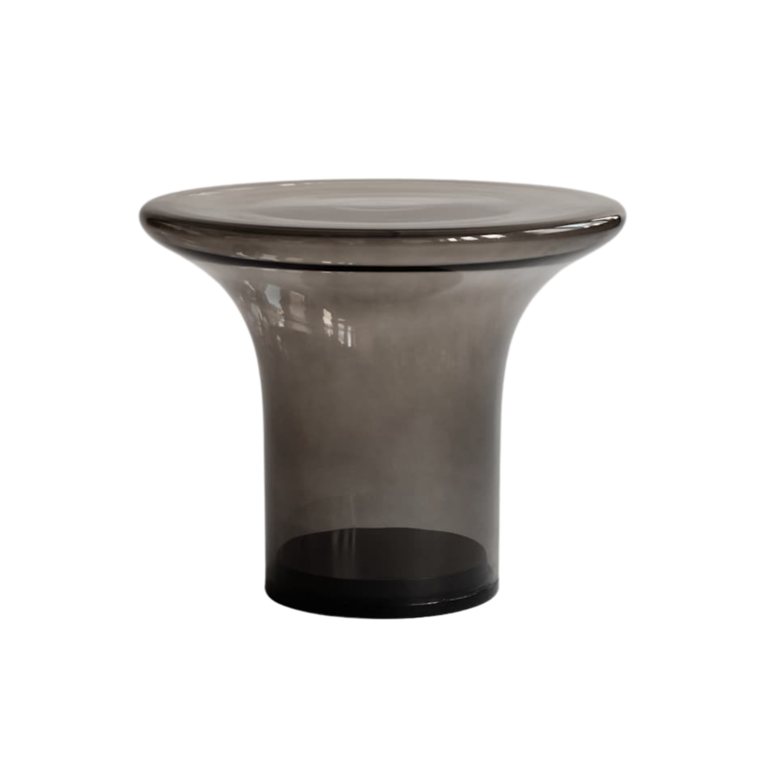TRUMPET Couchtisch Rauchglas