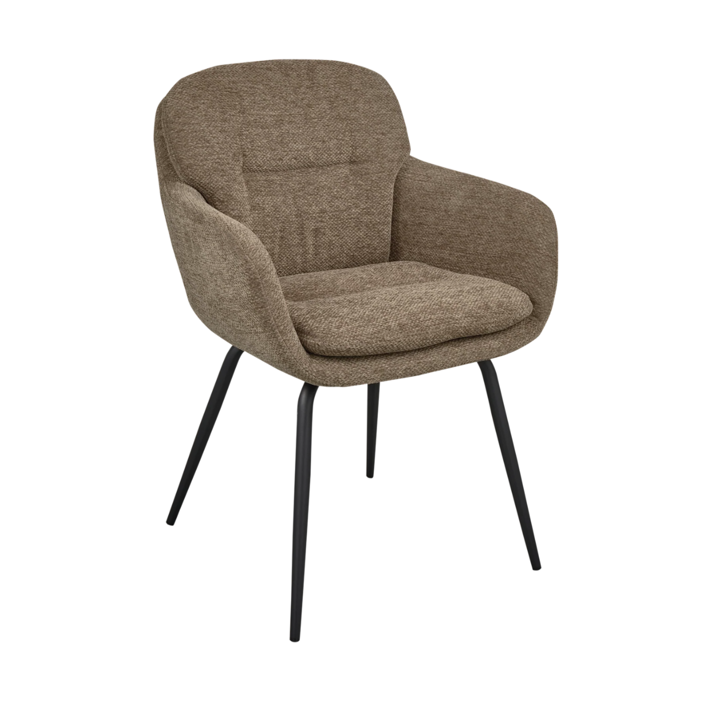 RUNA Chair dark sandy chenille