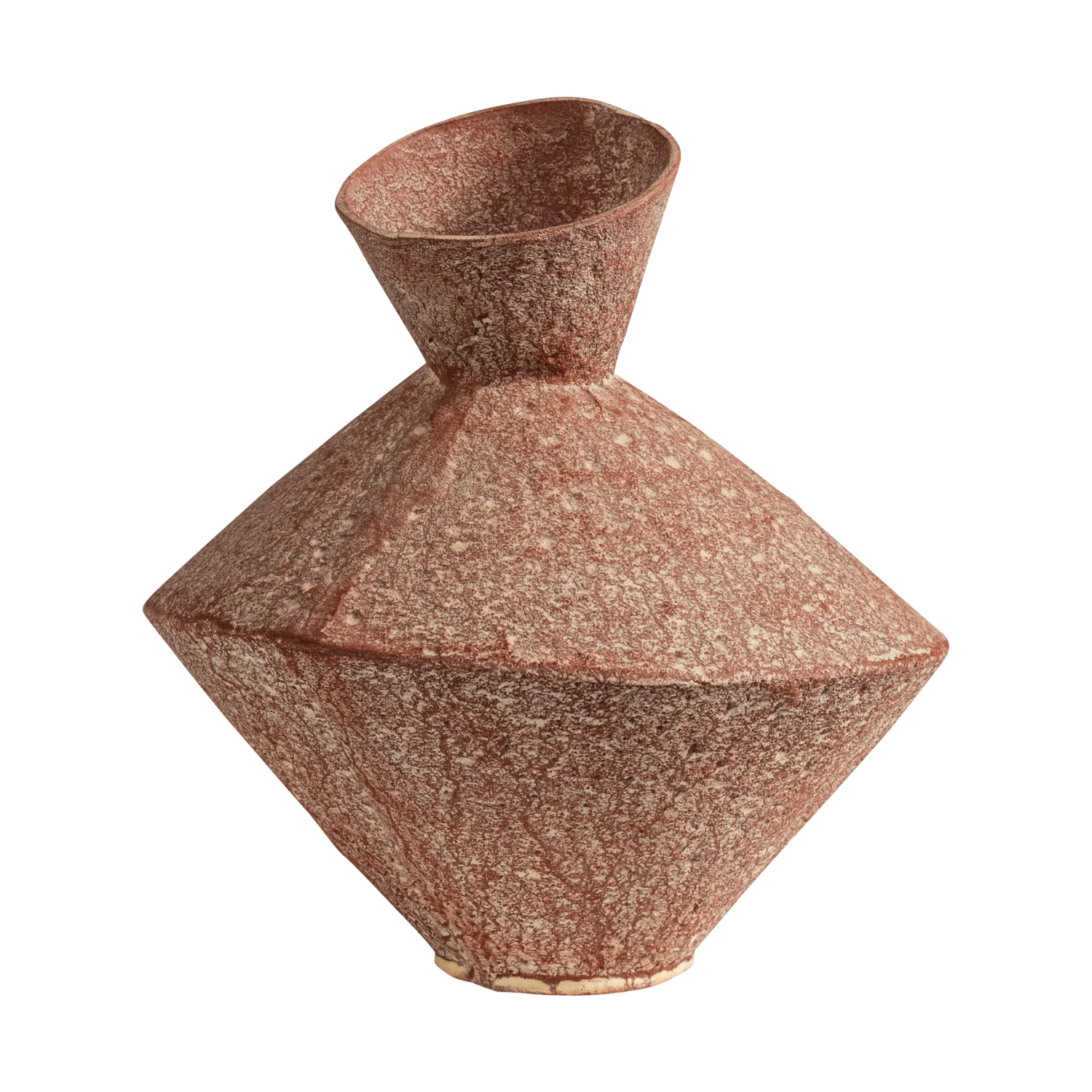 REZA vase rusty brown