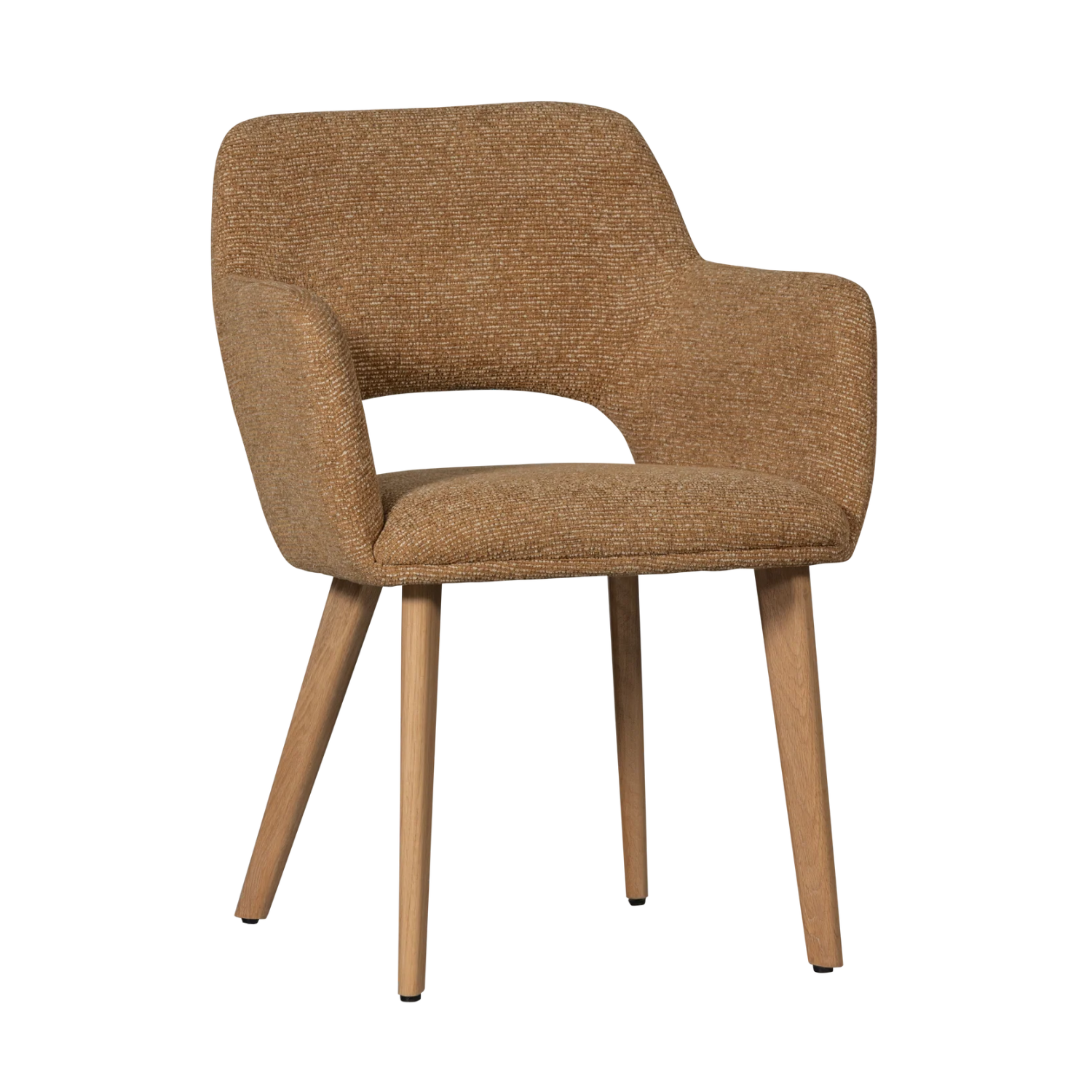MURAT Chair brown with oak base