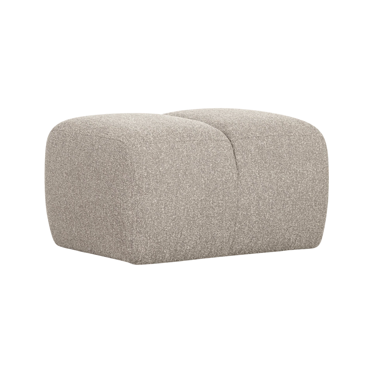 MOJO pouf in beige mélange bouclé