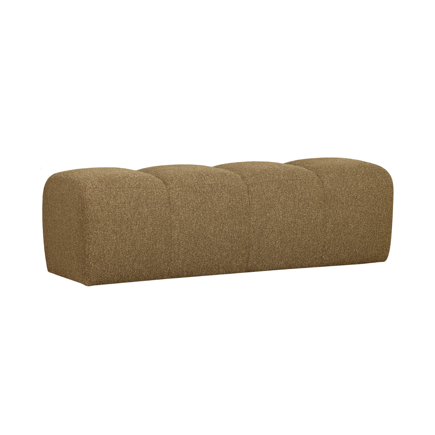 MOJO bench dark honey bouclé