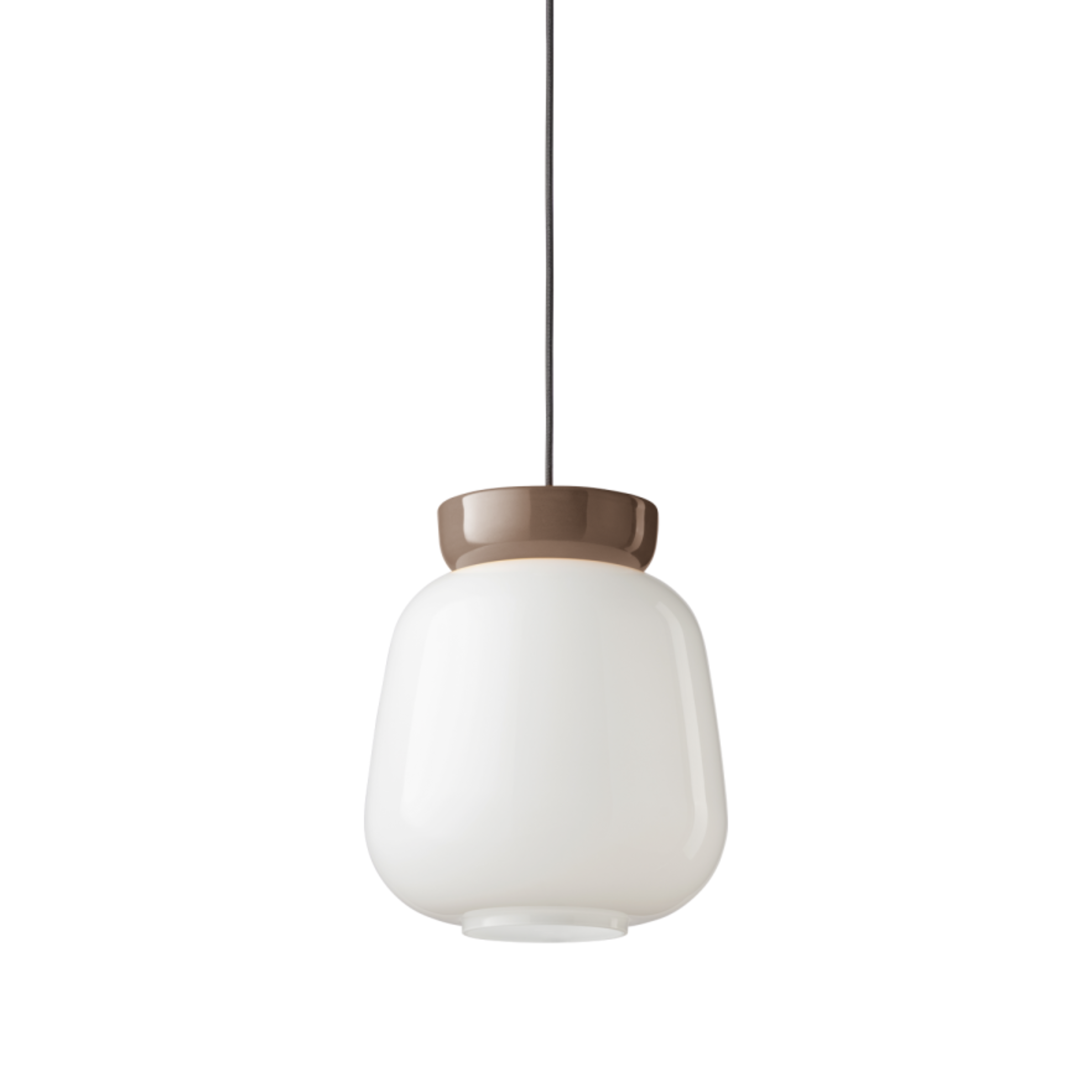 CORCOVADO ceramic pendant lamp in milk with mocha
