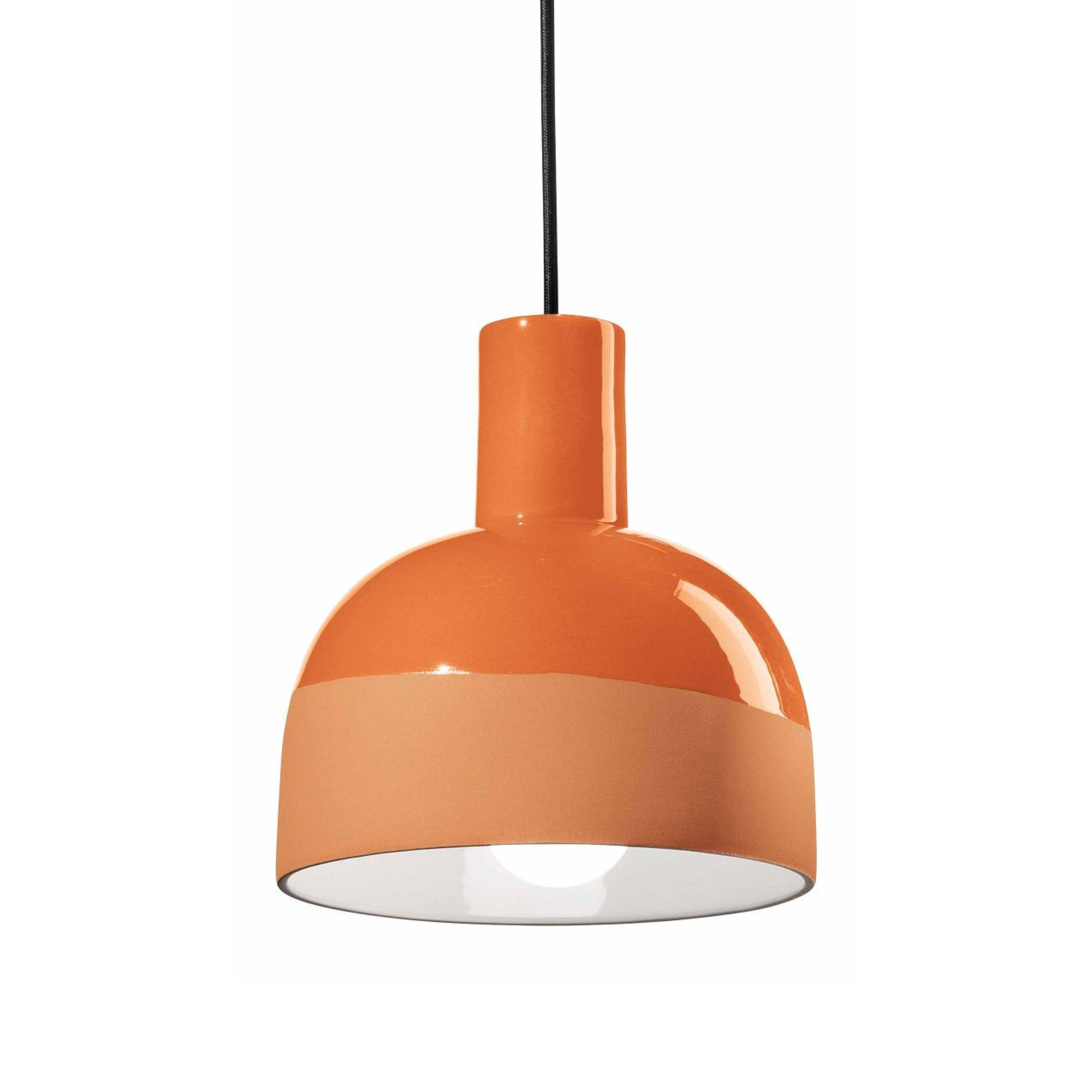 Keramik-Pendelleuchte CAXIXI orange