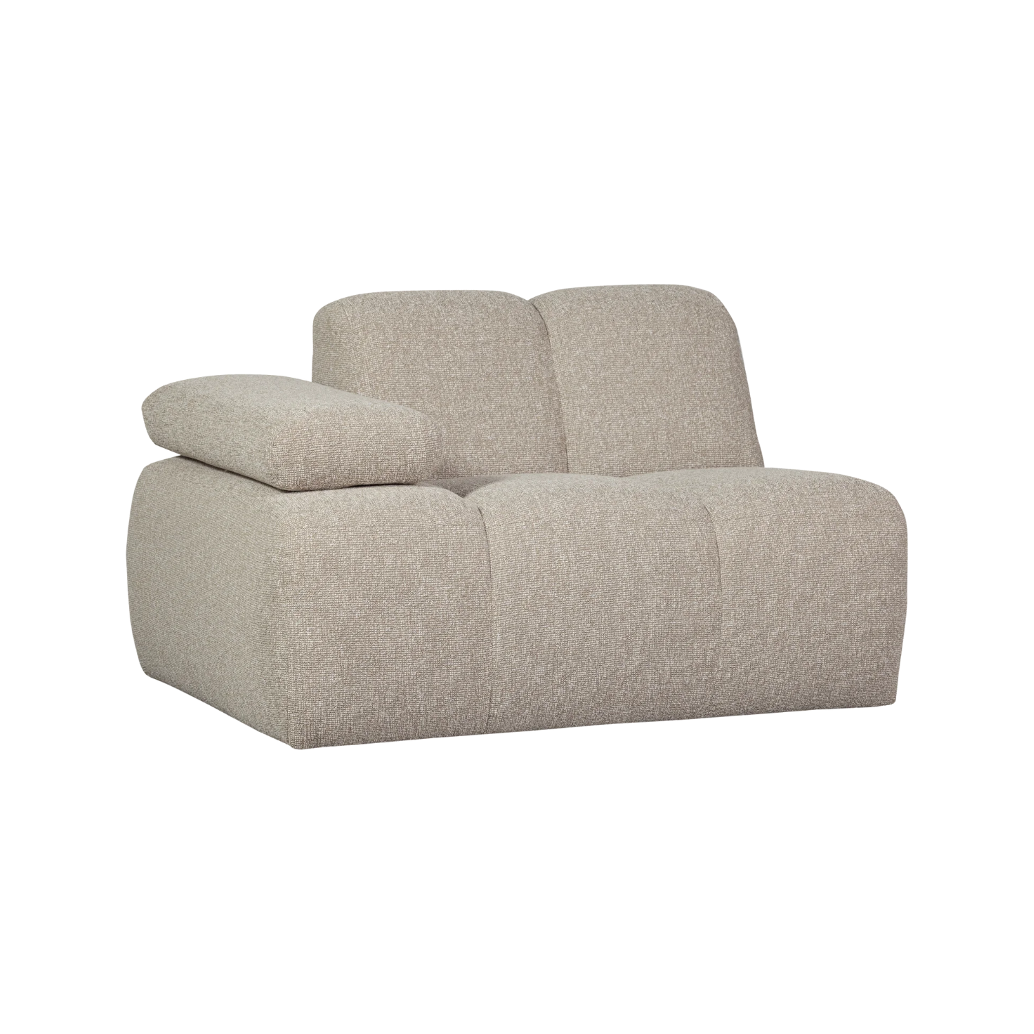 MOJO modular sofa - left element beige mélange bouclé