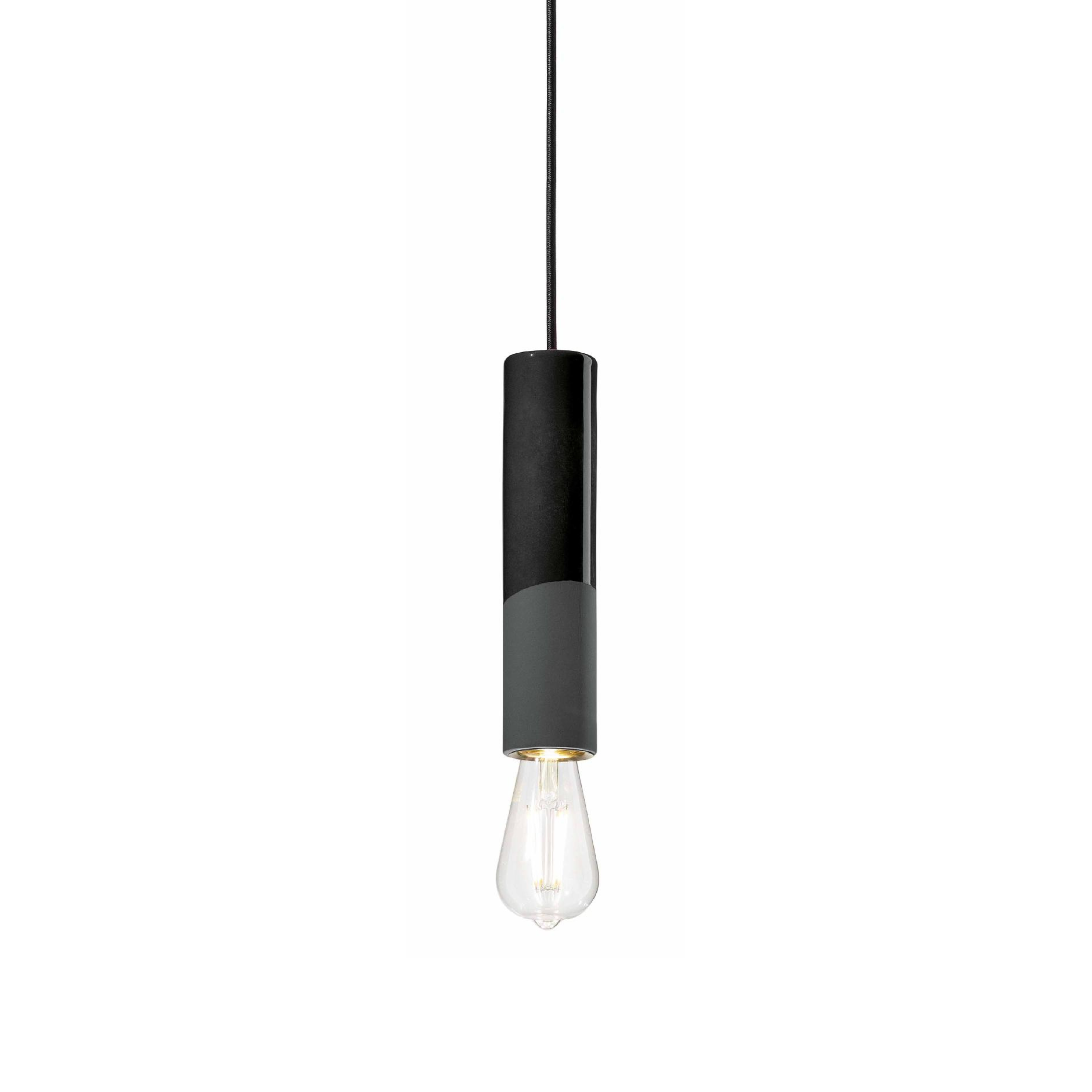 Ceramic pendant lamp PI black