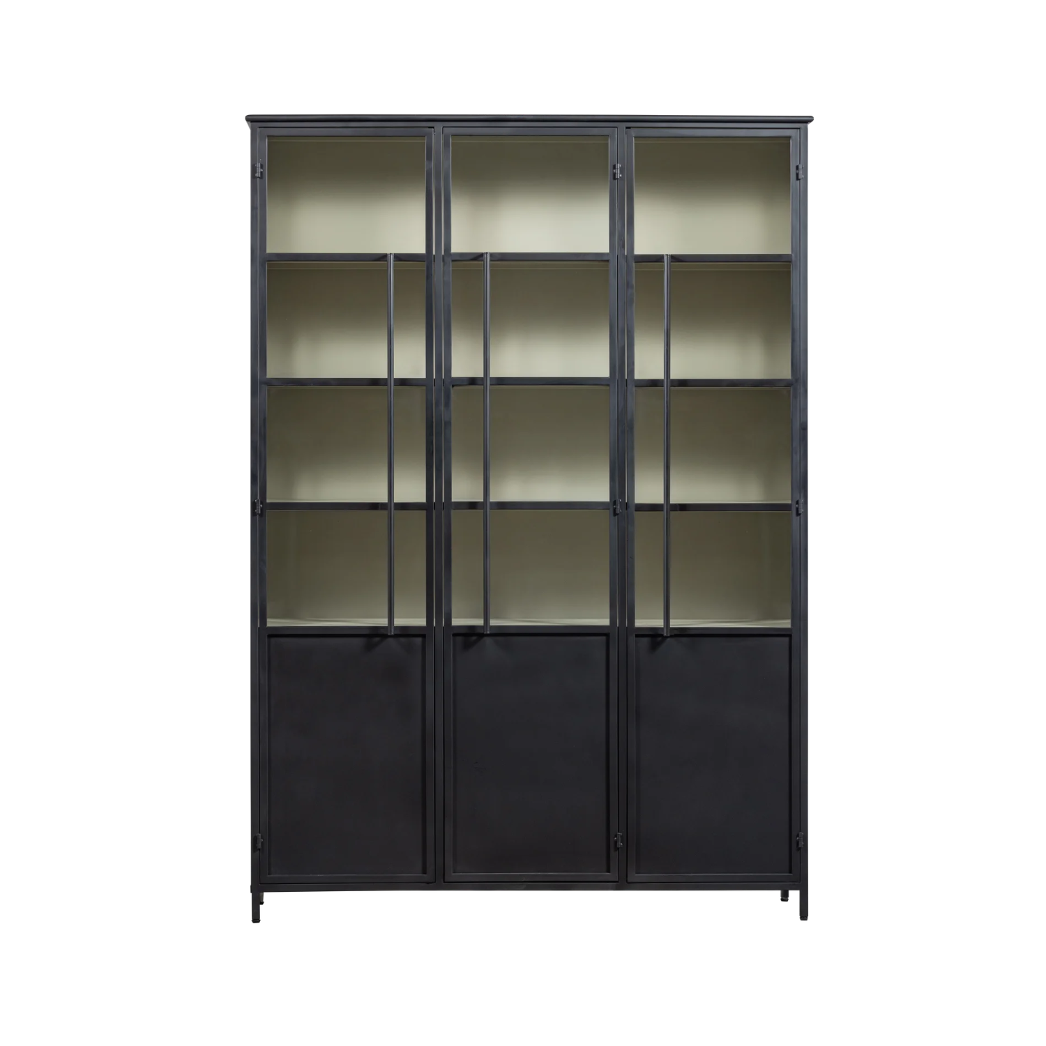 3-door display cabinet EXHIBIT black
