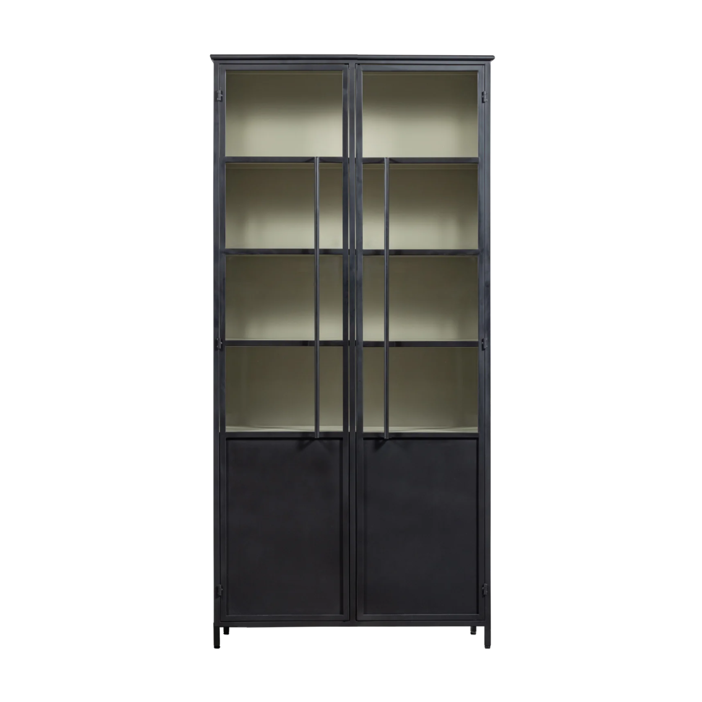 2-door display cabinet EXHIBIT black