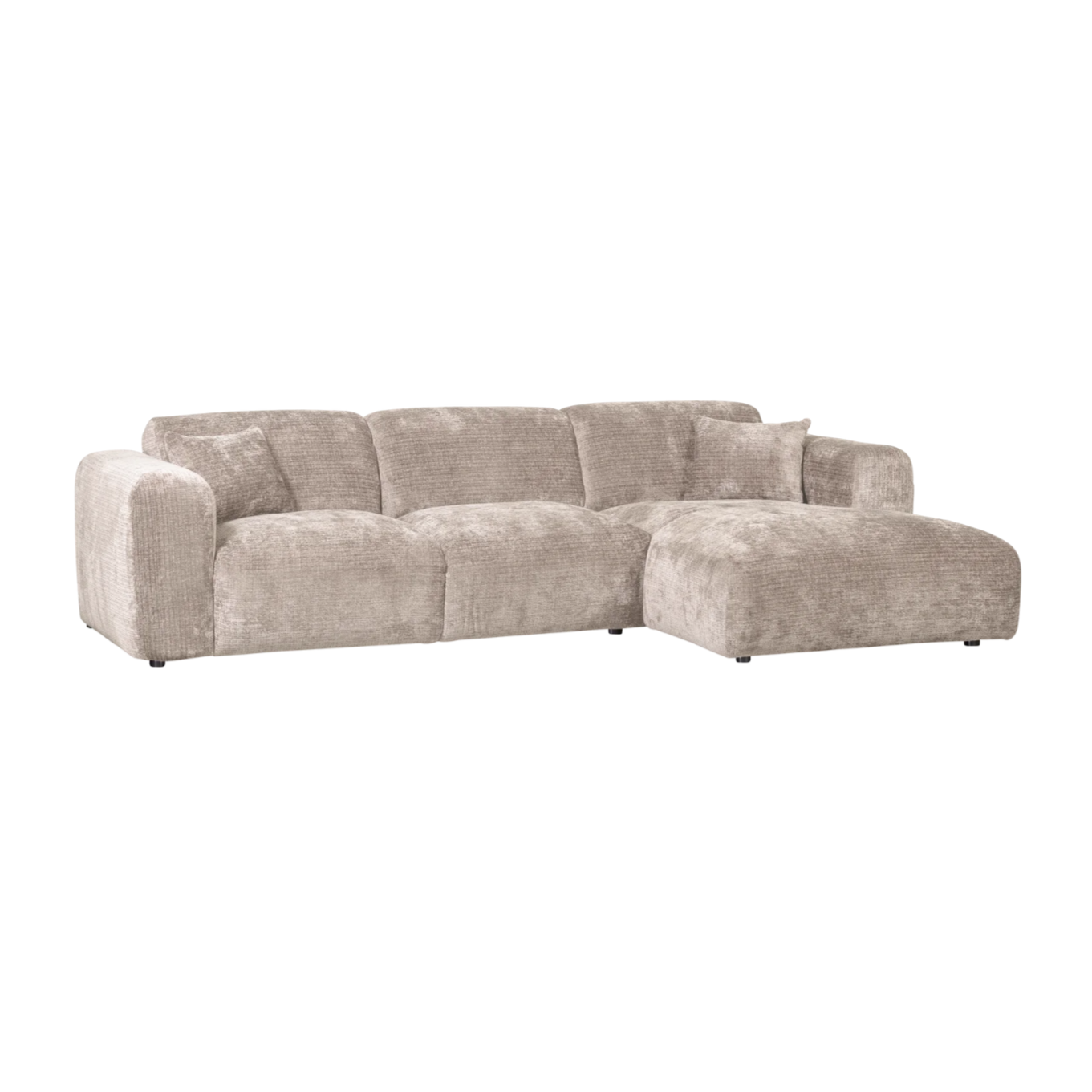Modularer, rechtsseitiger CLOUD Ecksofa in Beige