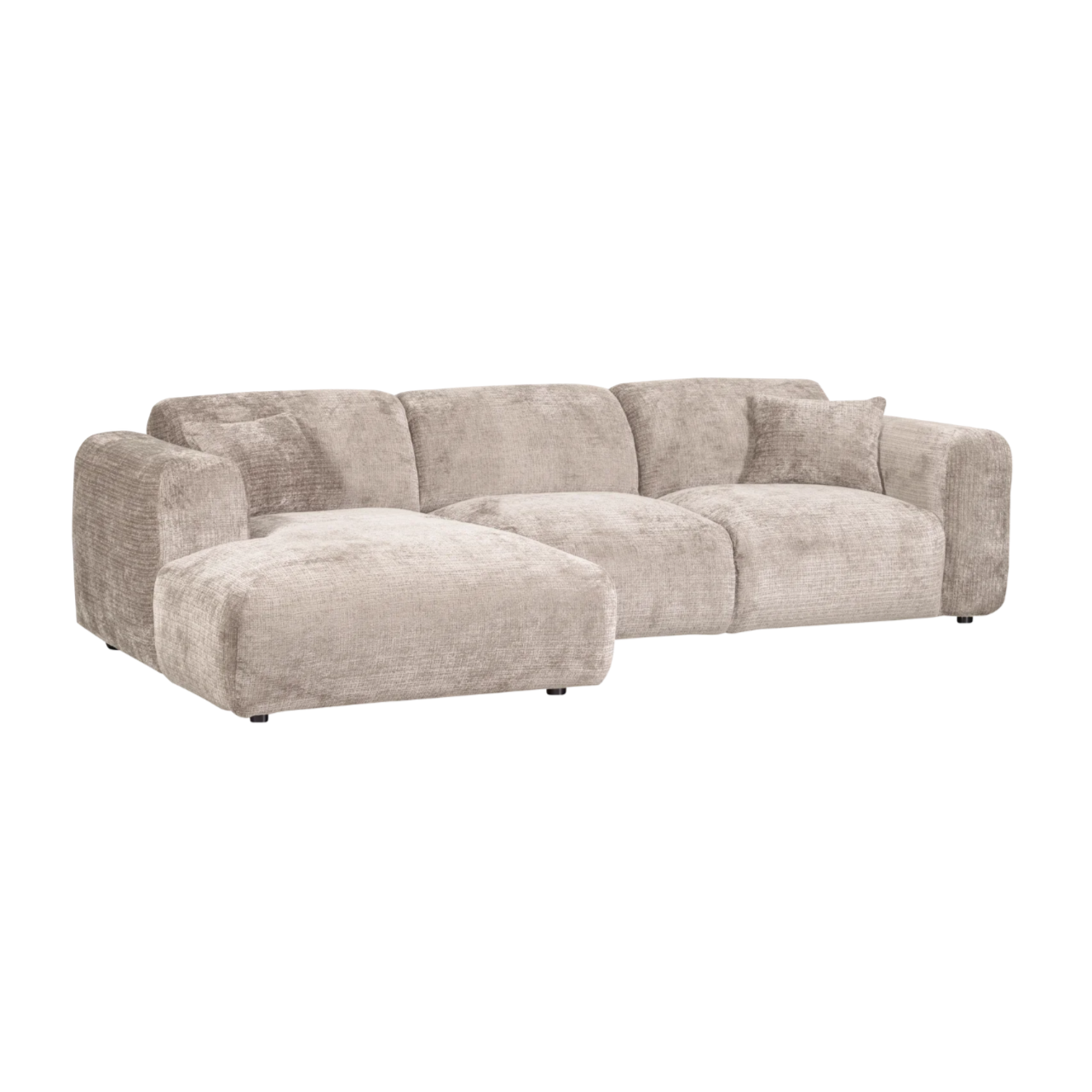 Modularer linksseitiger Ecksofa CLOUD in Beige