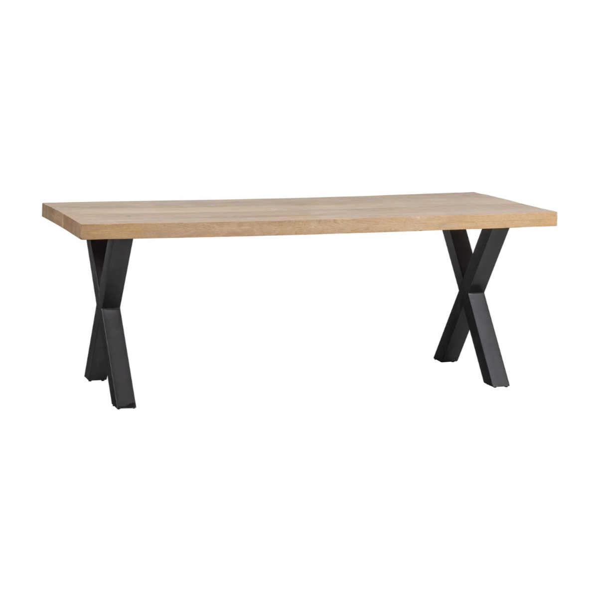 Rectangular Table TABLO Mango Wood with X-Shaped Base