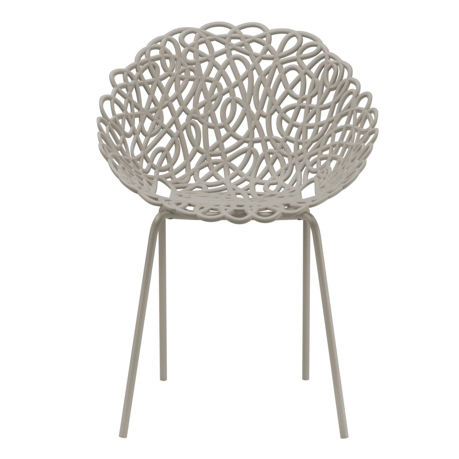 BACANA Gartenstuhl-Set grau