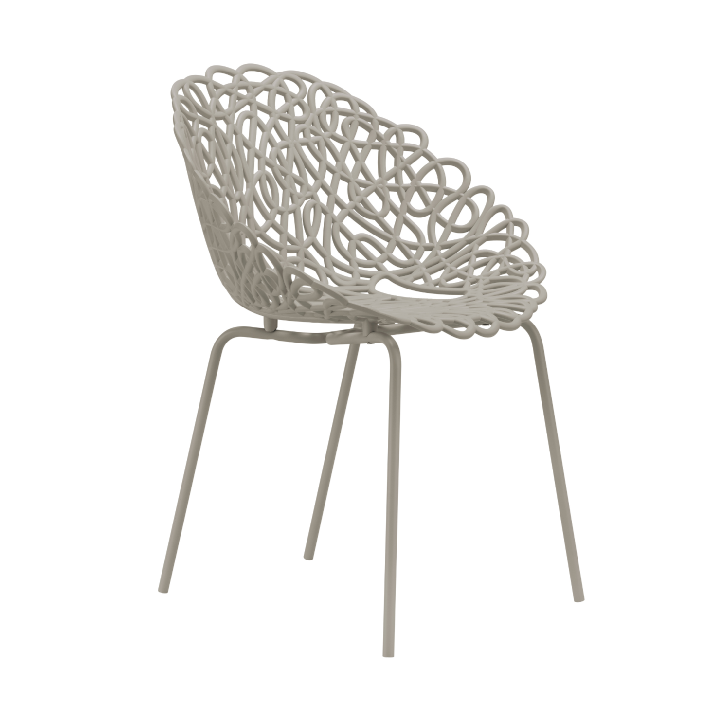 BACANA Gartenstuhl-Set grau