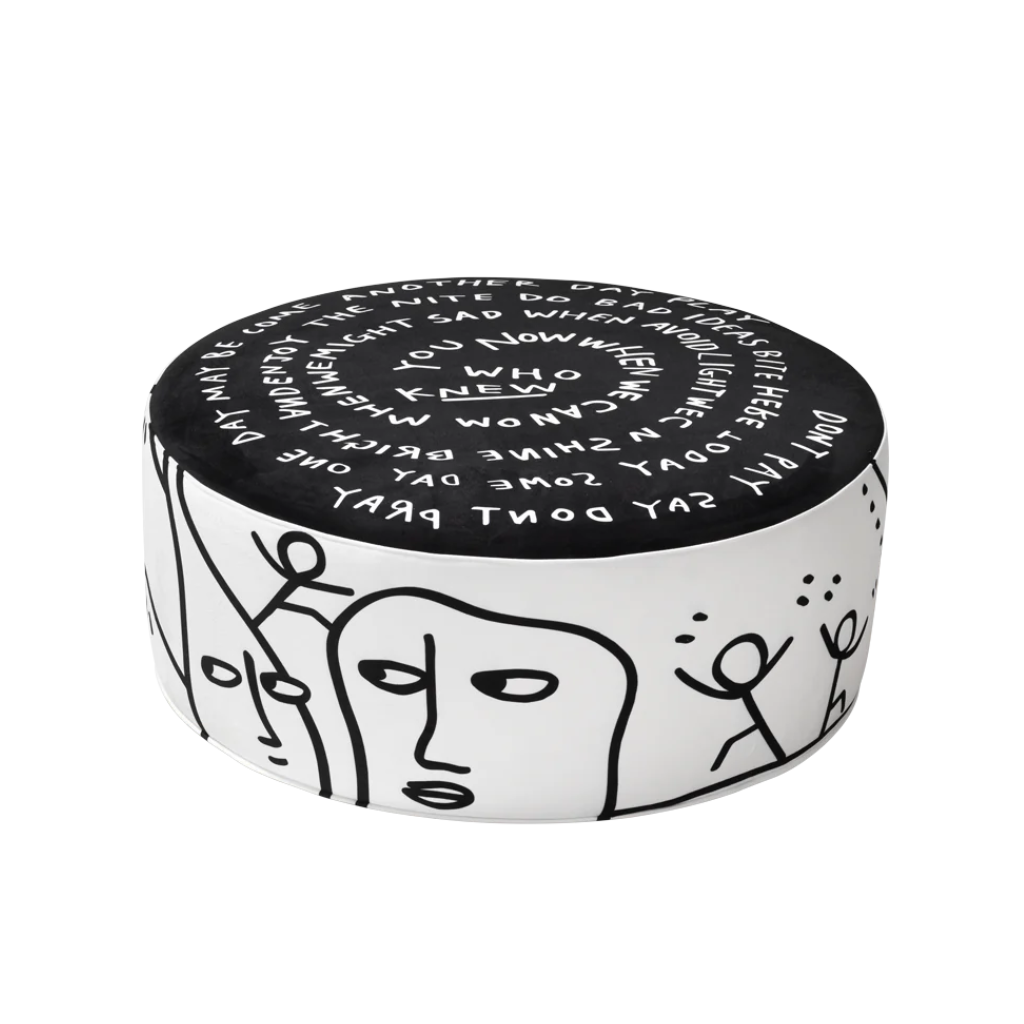Dawn Puff - Eclipse Etching white with black