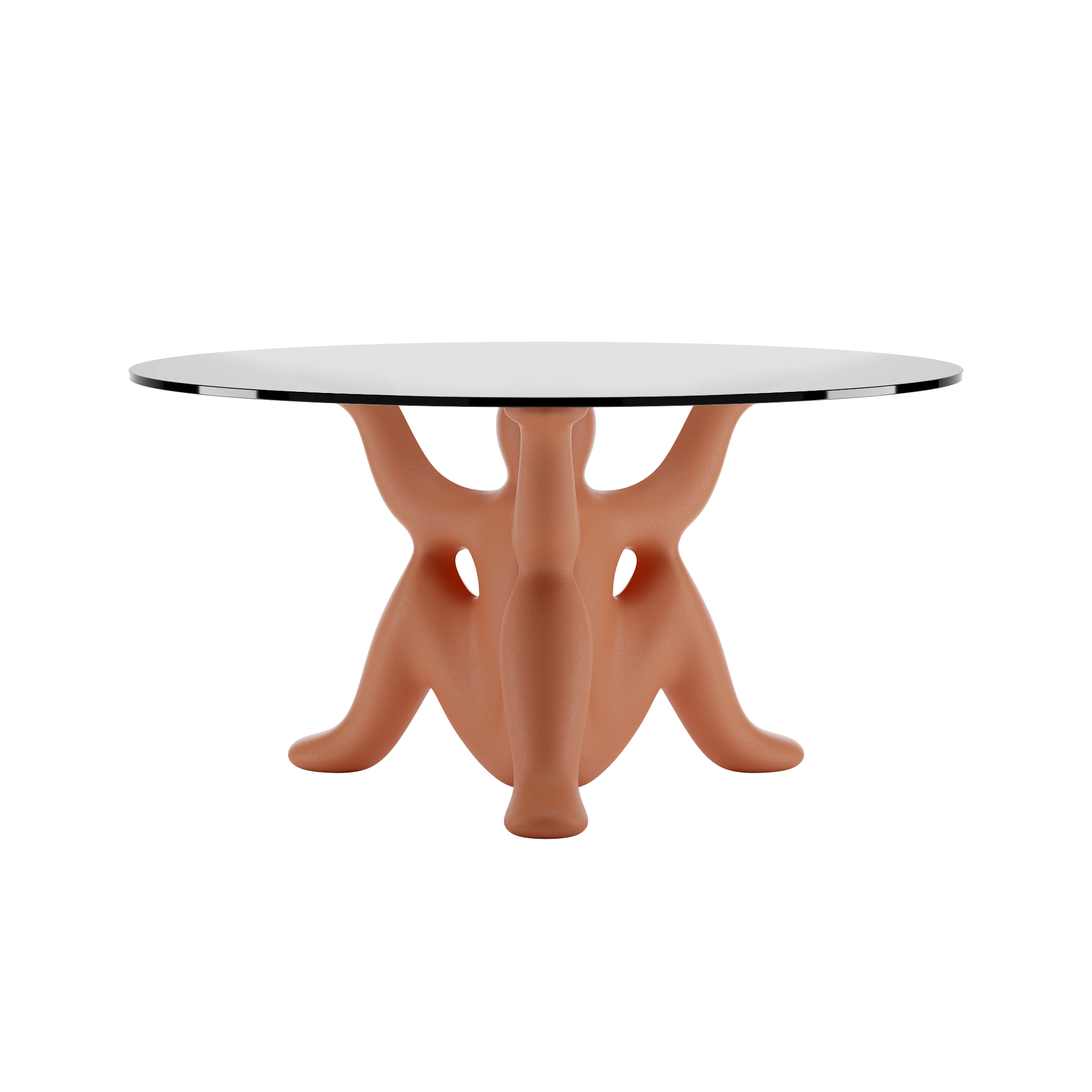 Runder Tisch HELPYOURSELF Terrakotta