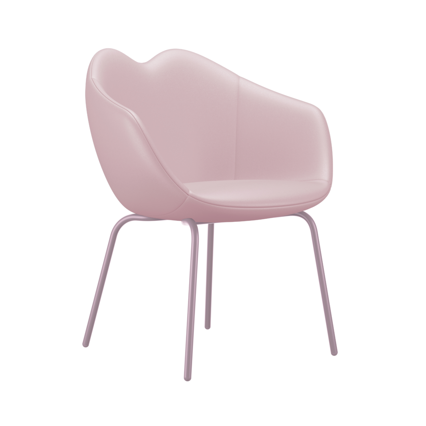 Lederstuhl XOXO rosa