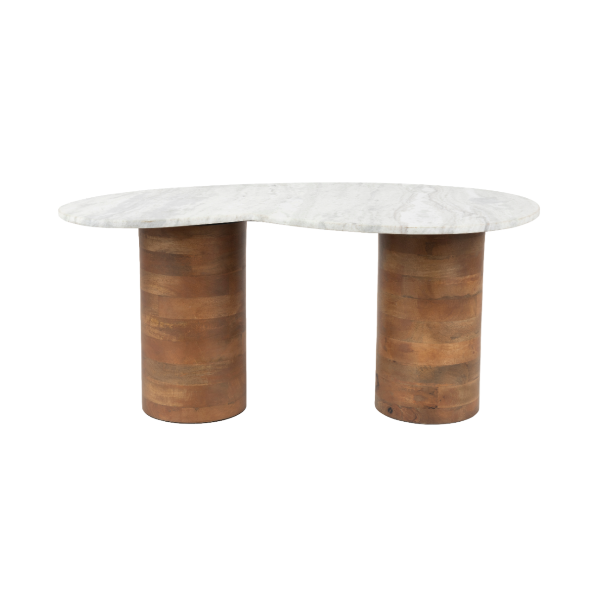 Couchtisch PELI Marmor mit Mango-Holz