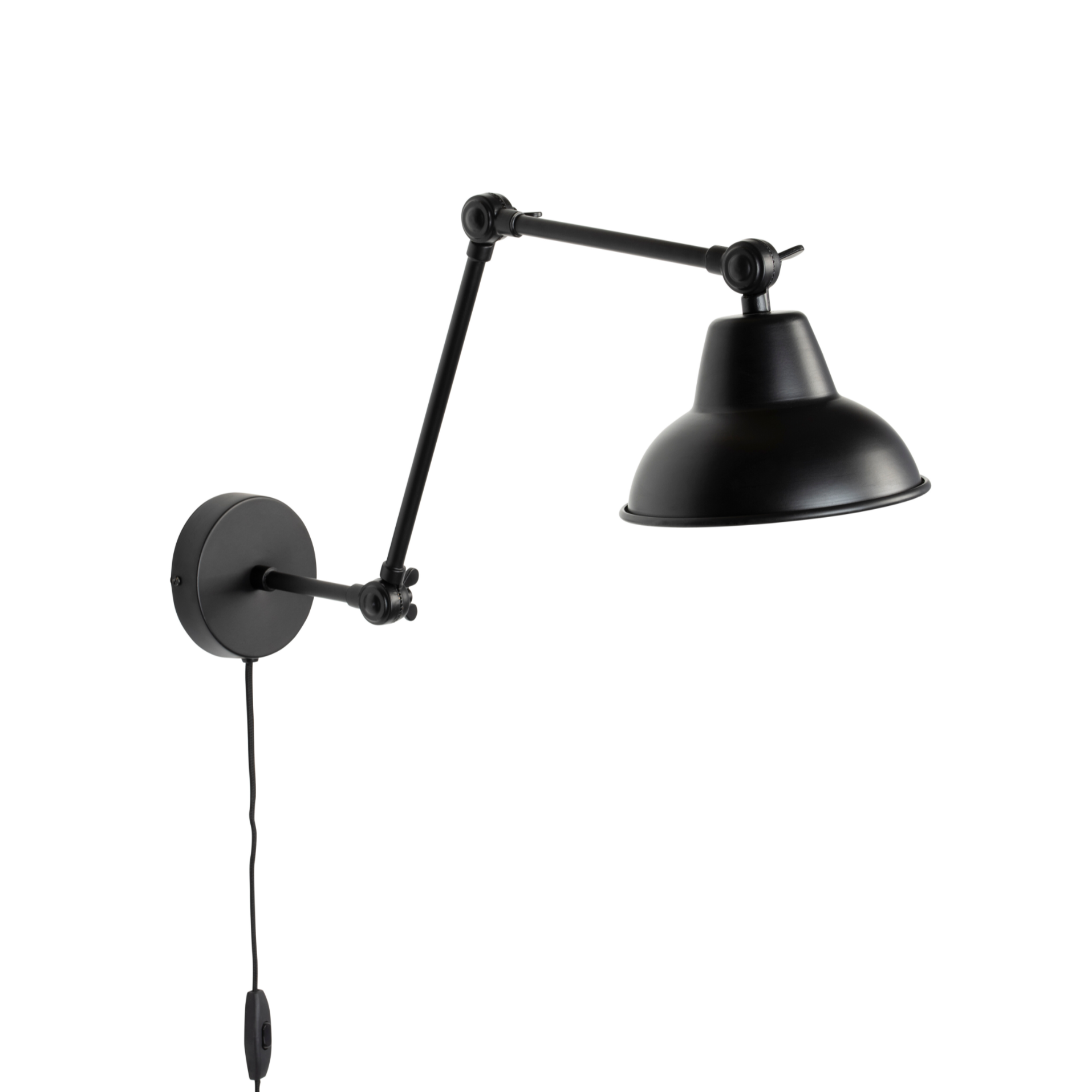 Wandlampe mit verstellbarem Arm XAVI schwarz