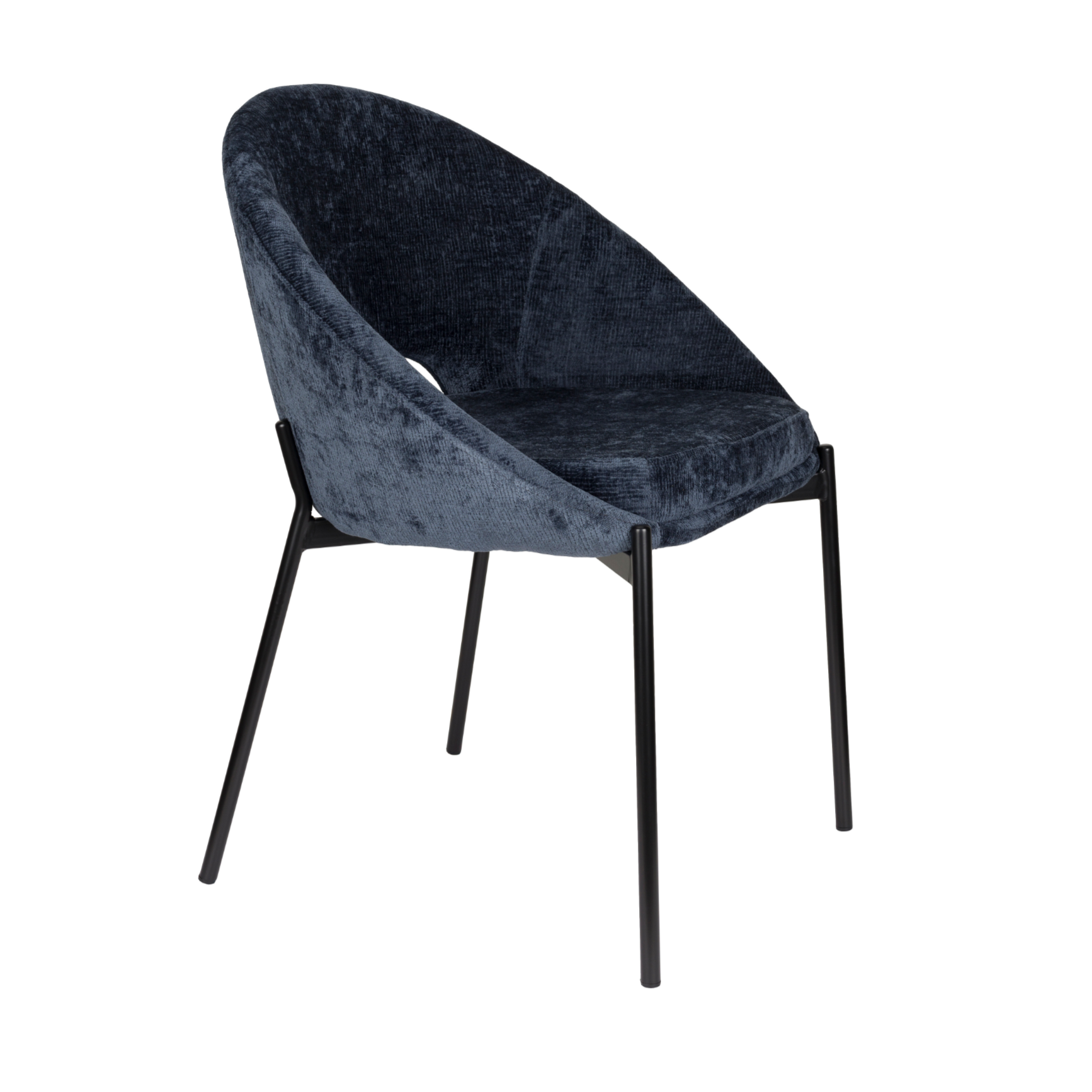 DANDO chair navy blue with black base