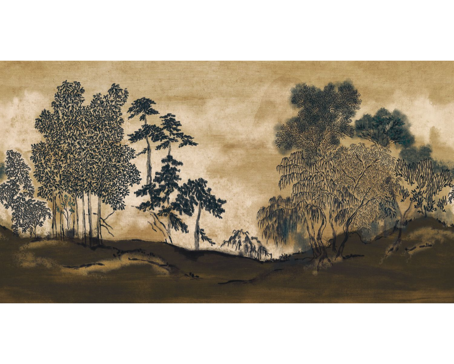 KORAKU Japanese Garden Beige Mural