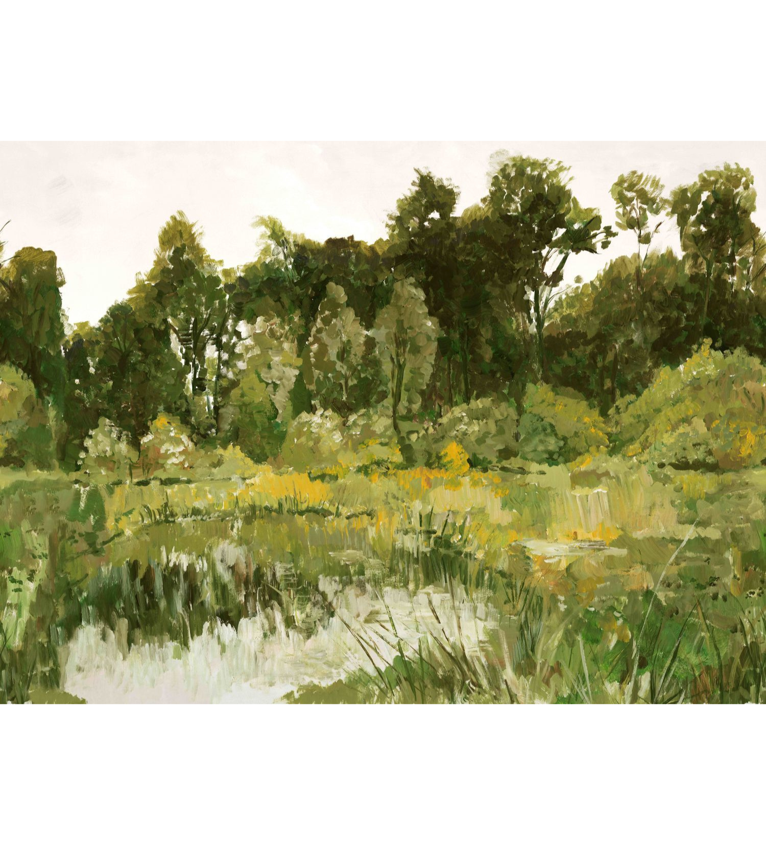 COLVERT Mural warm green