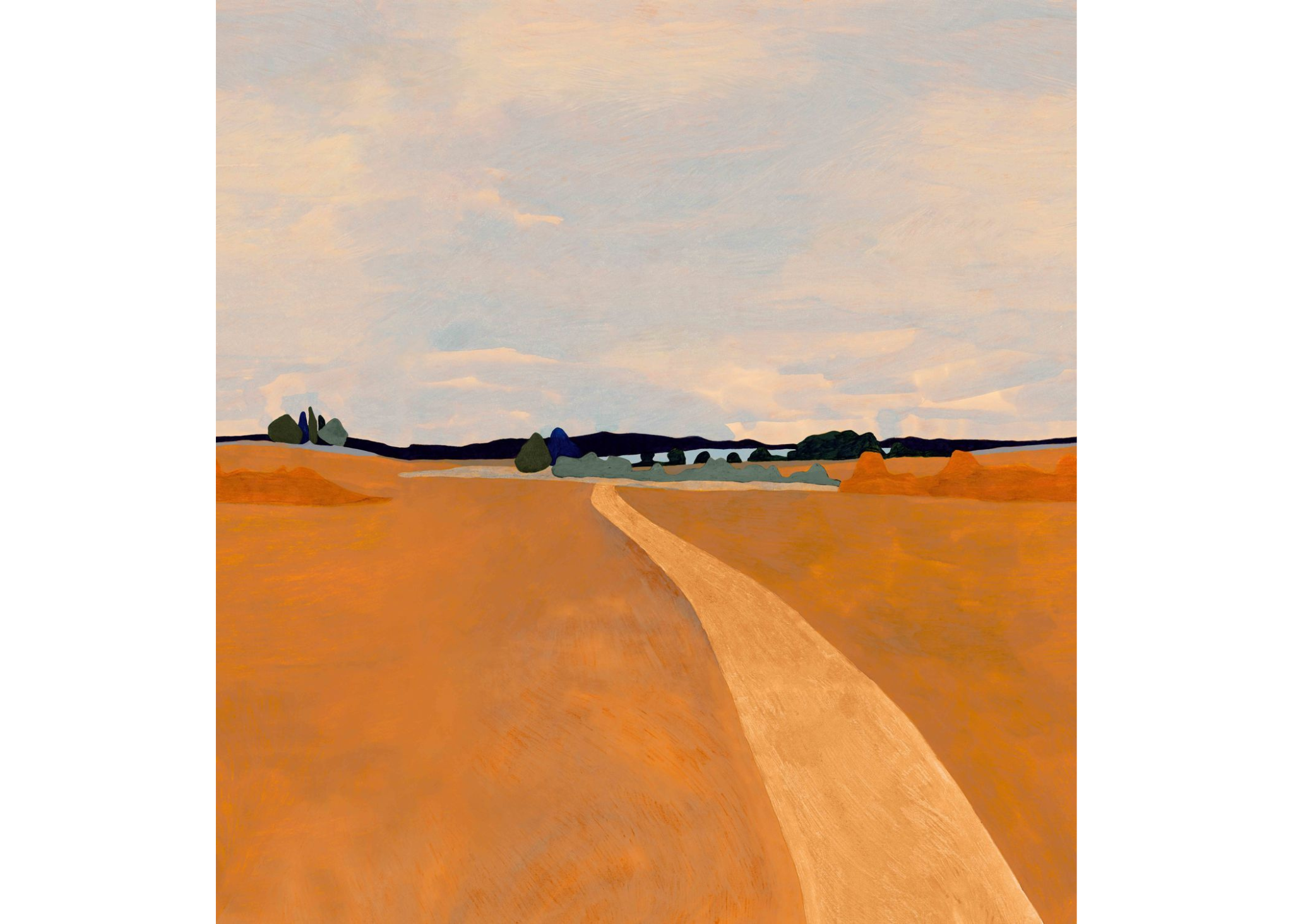 HARVEST mural orange