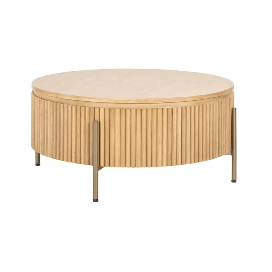 Runder Couchtisch BELFORT Eichenfurnier