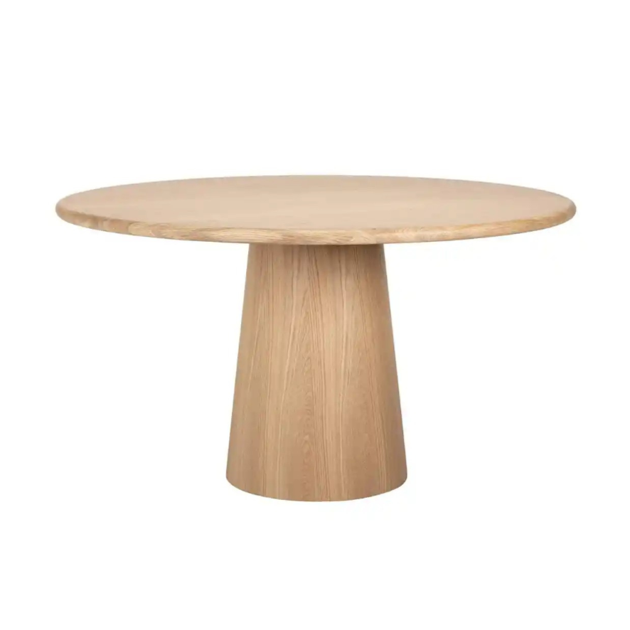 OAKLEY round table oak veneer