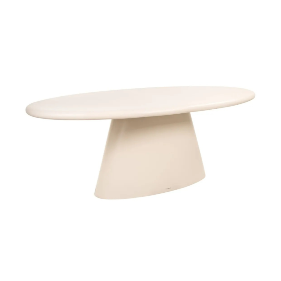 URBAN BLOOM oval outdoor table sand