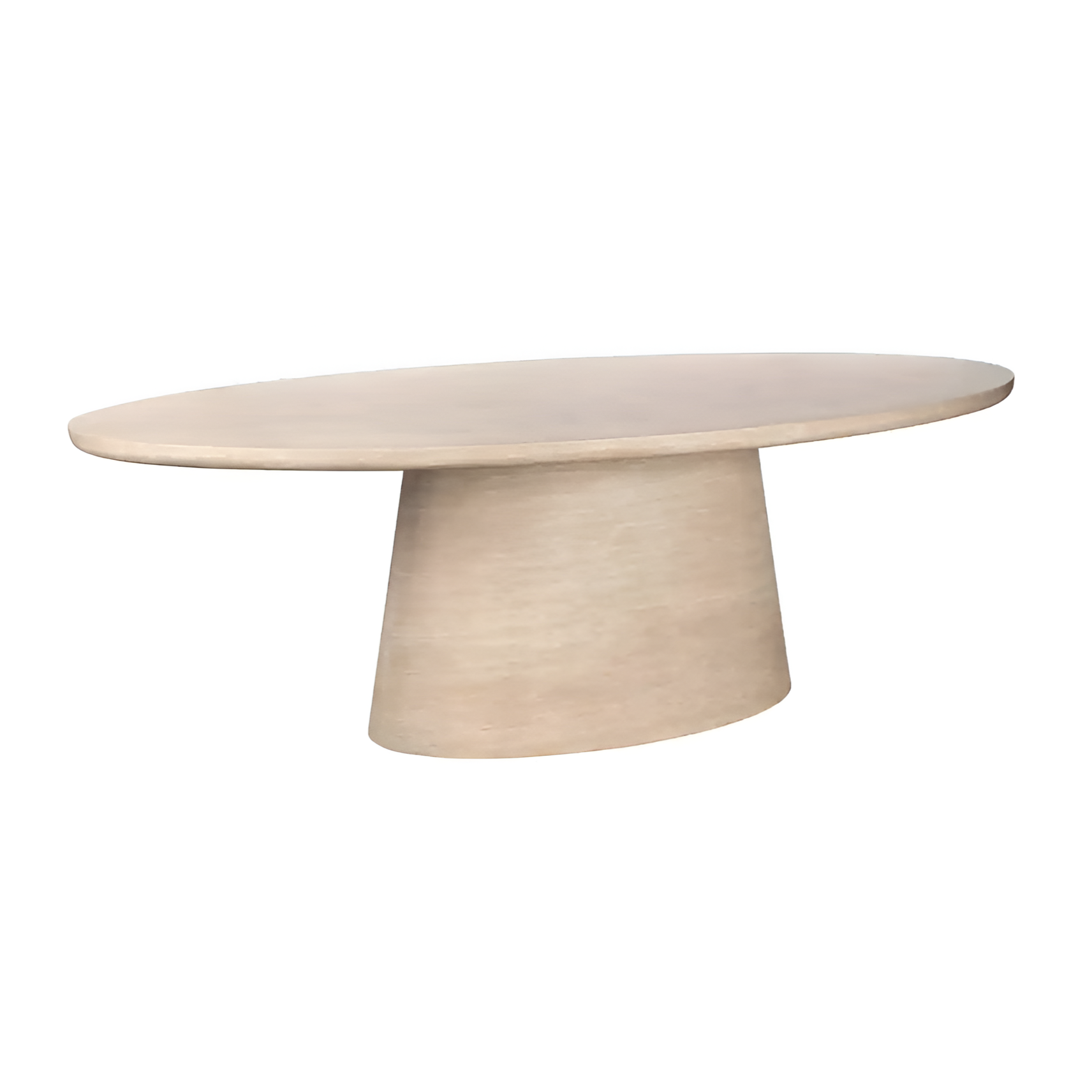FICTUS Beige Oval Table