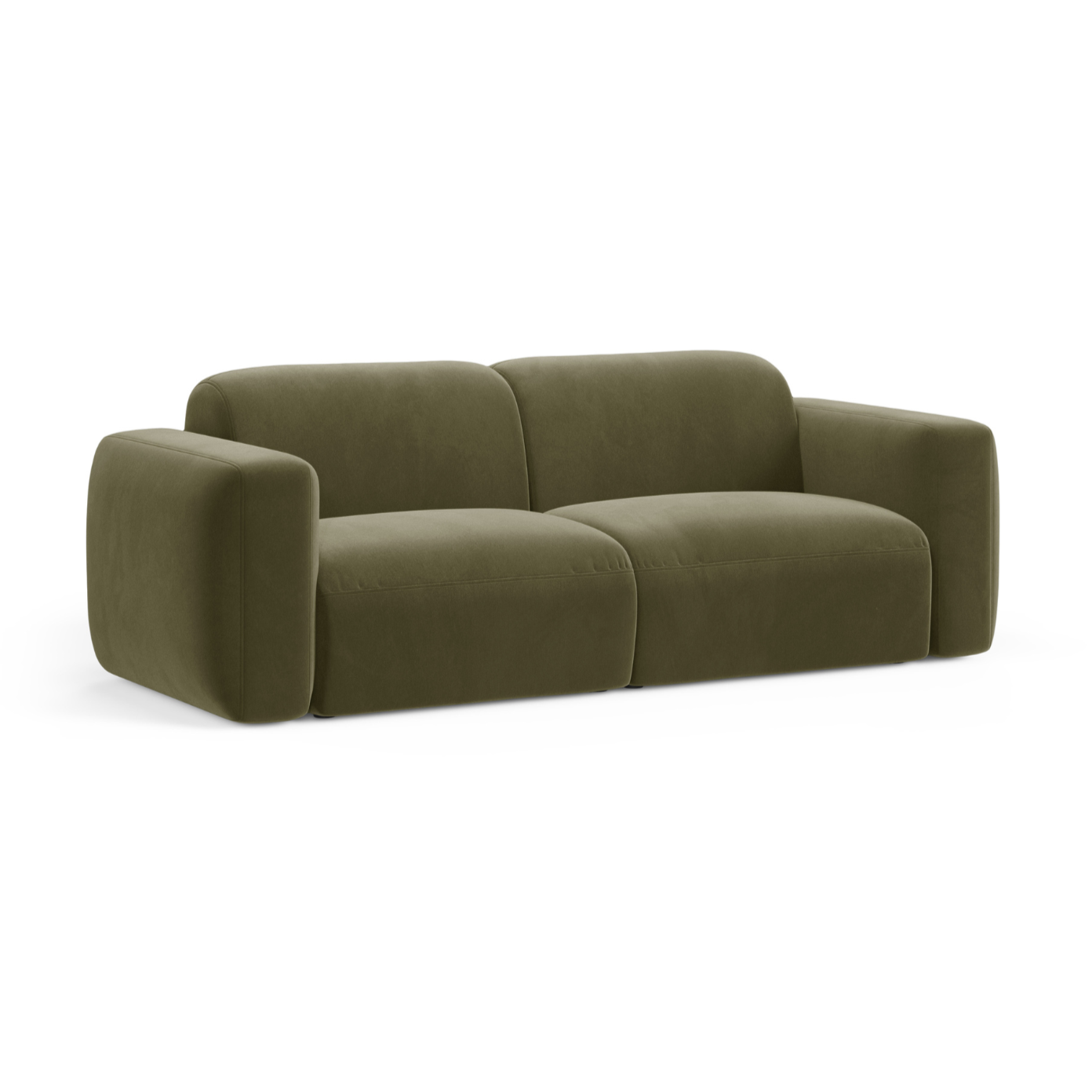 STRINO green velvet 3-seater sofa