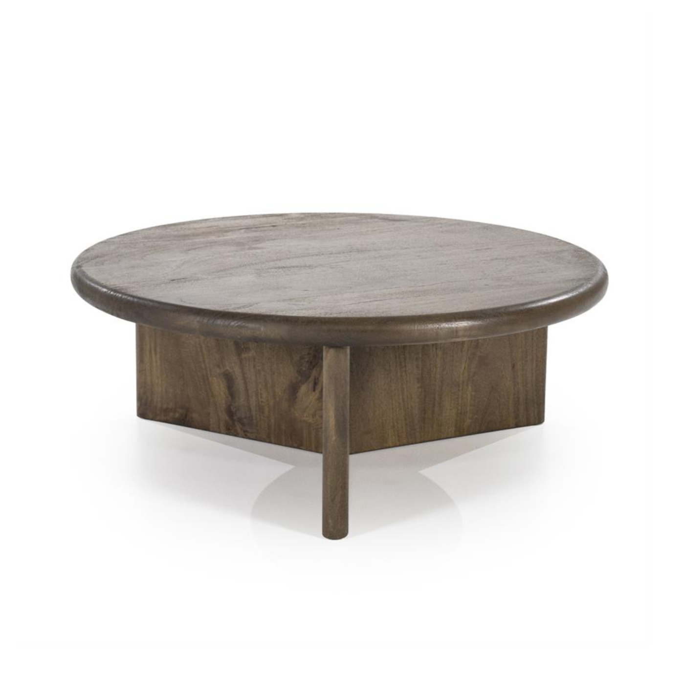 Couchtisch LEOTI aus dunkelbraunem Mangoholz