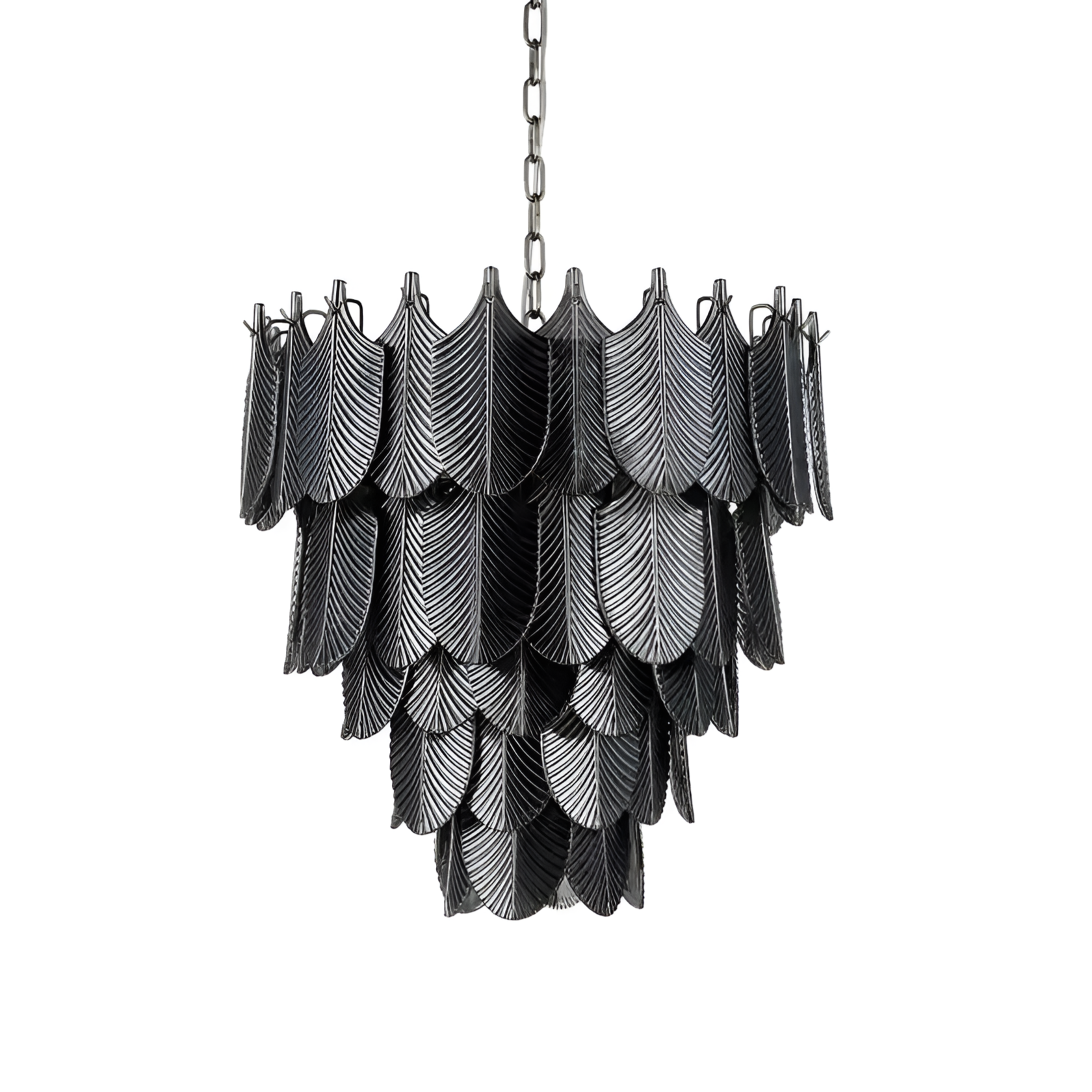 Glaskronleuchter DIVINE schwarz