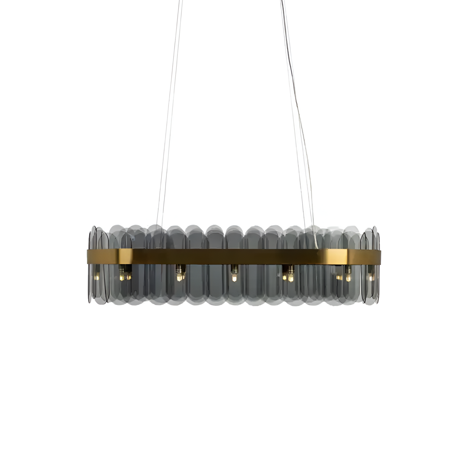 Kronleuchter JULIO Glas mit Gold