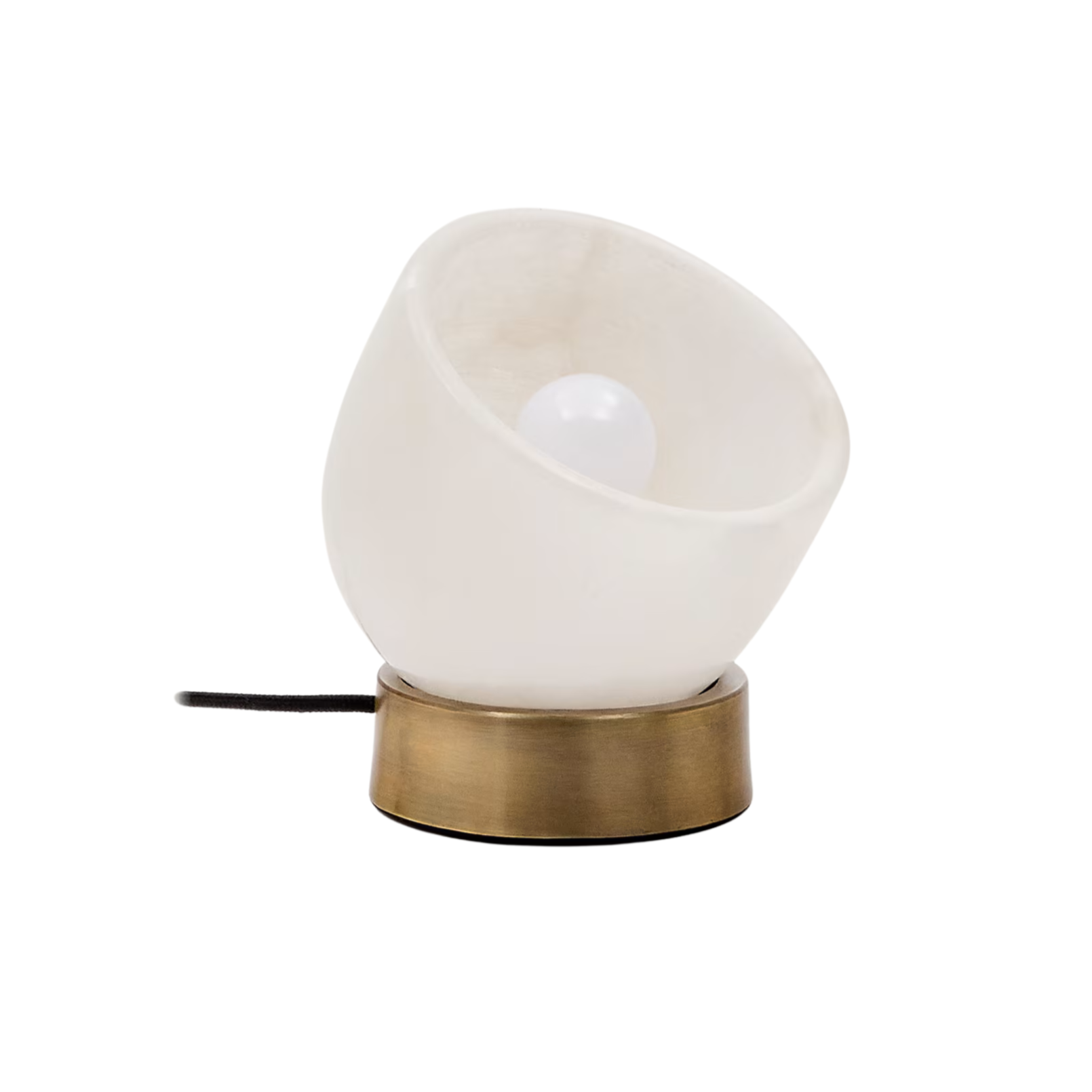 Tischlampe SHENLI Alabaster und Messing