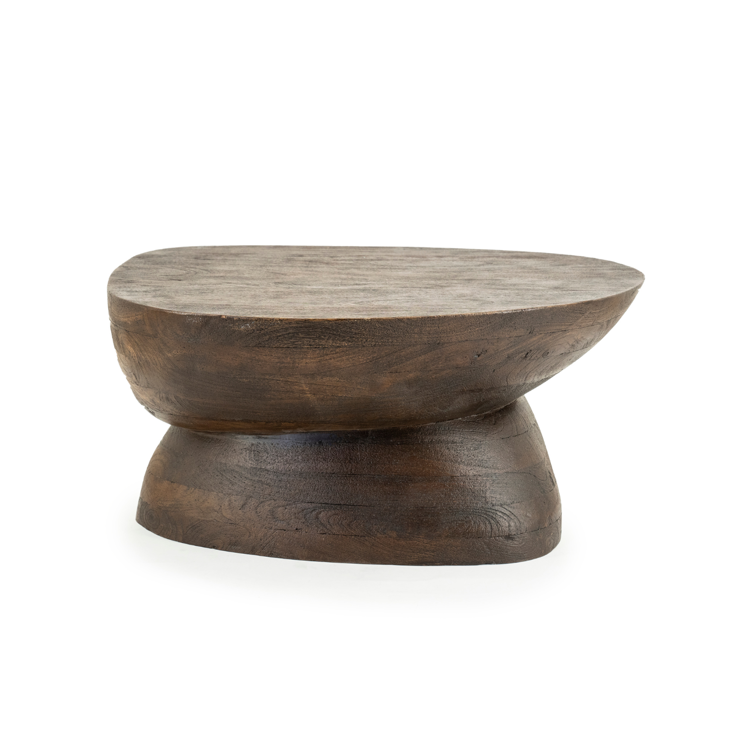 Couchtisch COBBLE dunkelbraunes Mangoholz