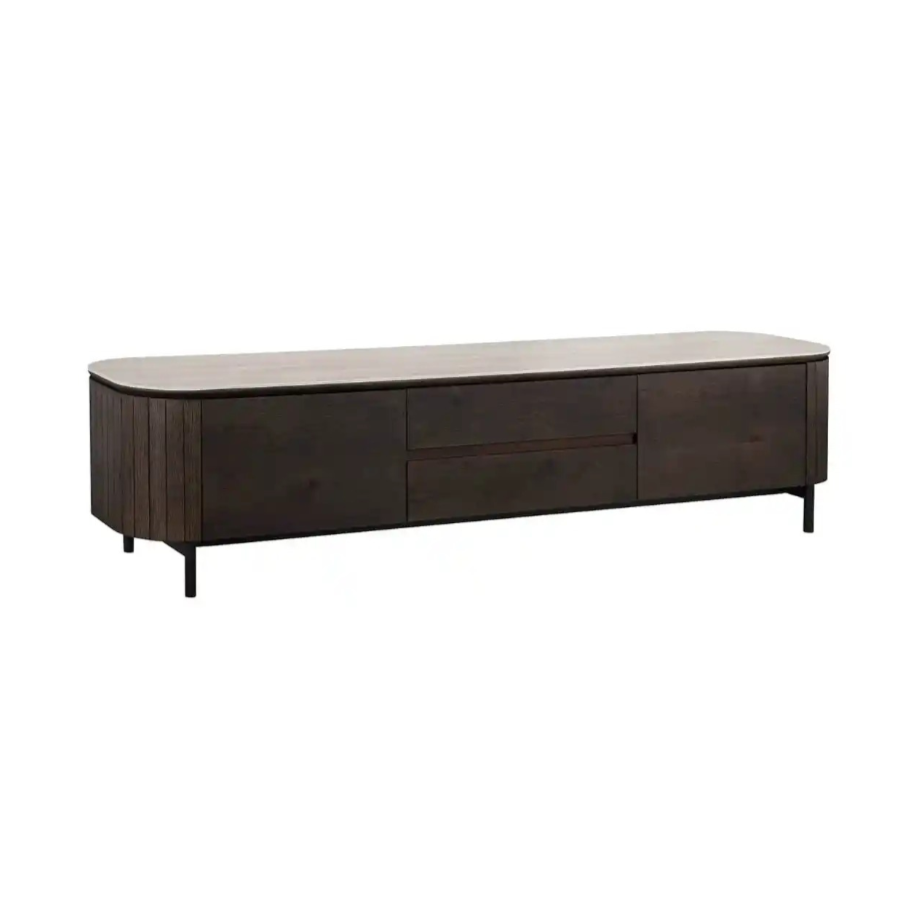 RITZ TV Cabinet brown with beige top