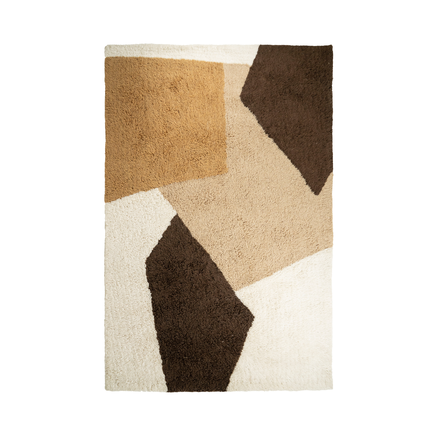 NAVARO brown rug with beige